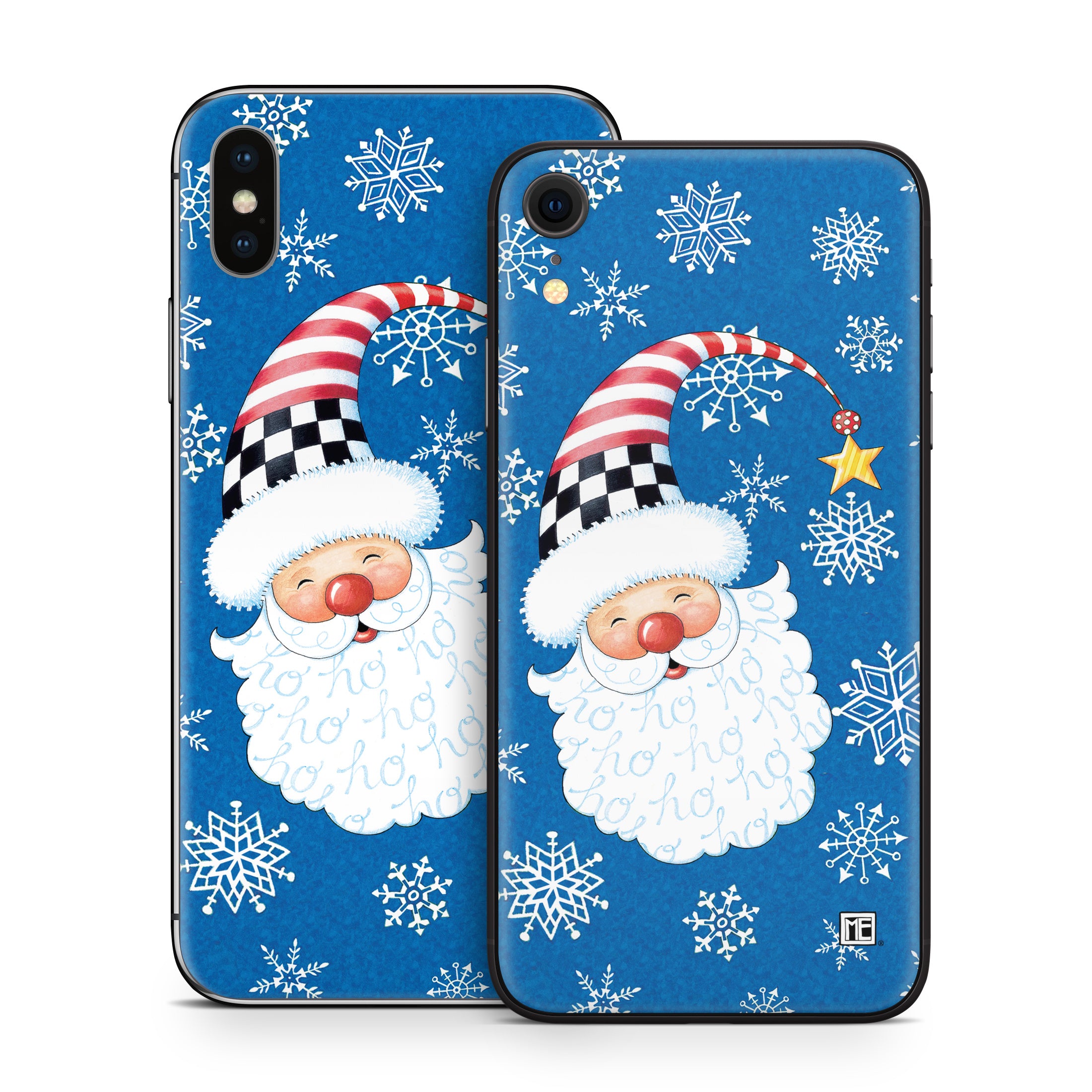 Santa Snowflake - Apple iPhone X Skin
