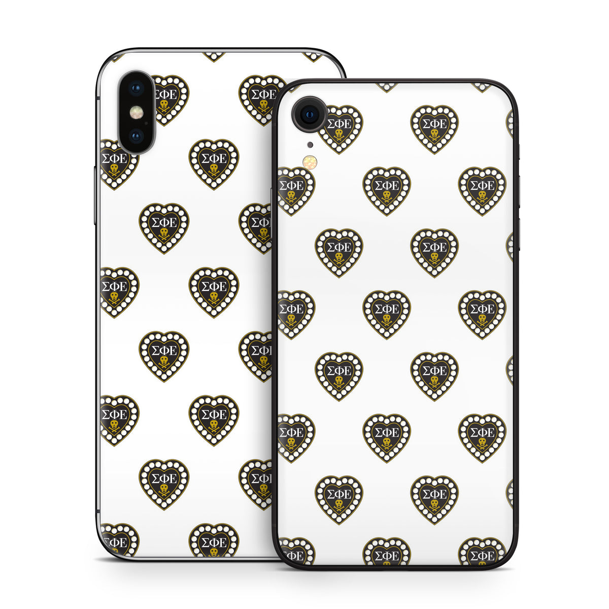 Sigma Phi Epsilon Badge Pattern White - Apple iPhone X Skin