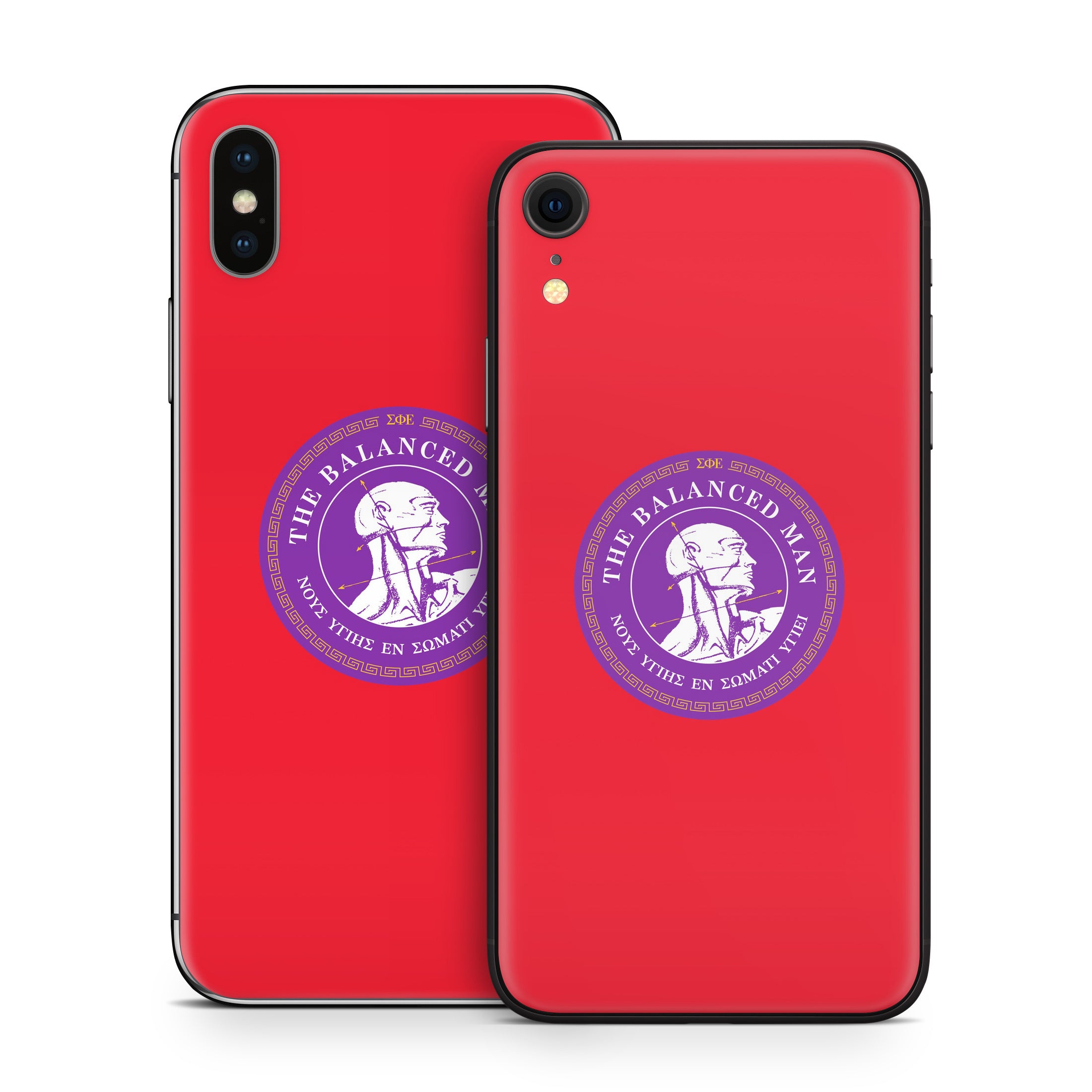 Sigma Phi Epsilon Balanced Man Red - Apple iPhone X Skin