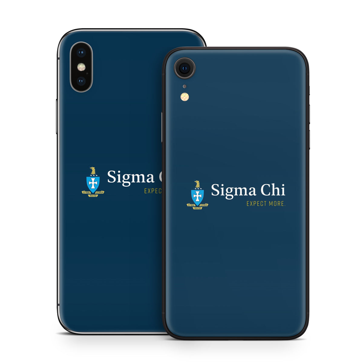 Sigma Chi Logo Navy - Apple iPhone X Skin