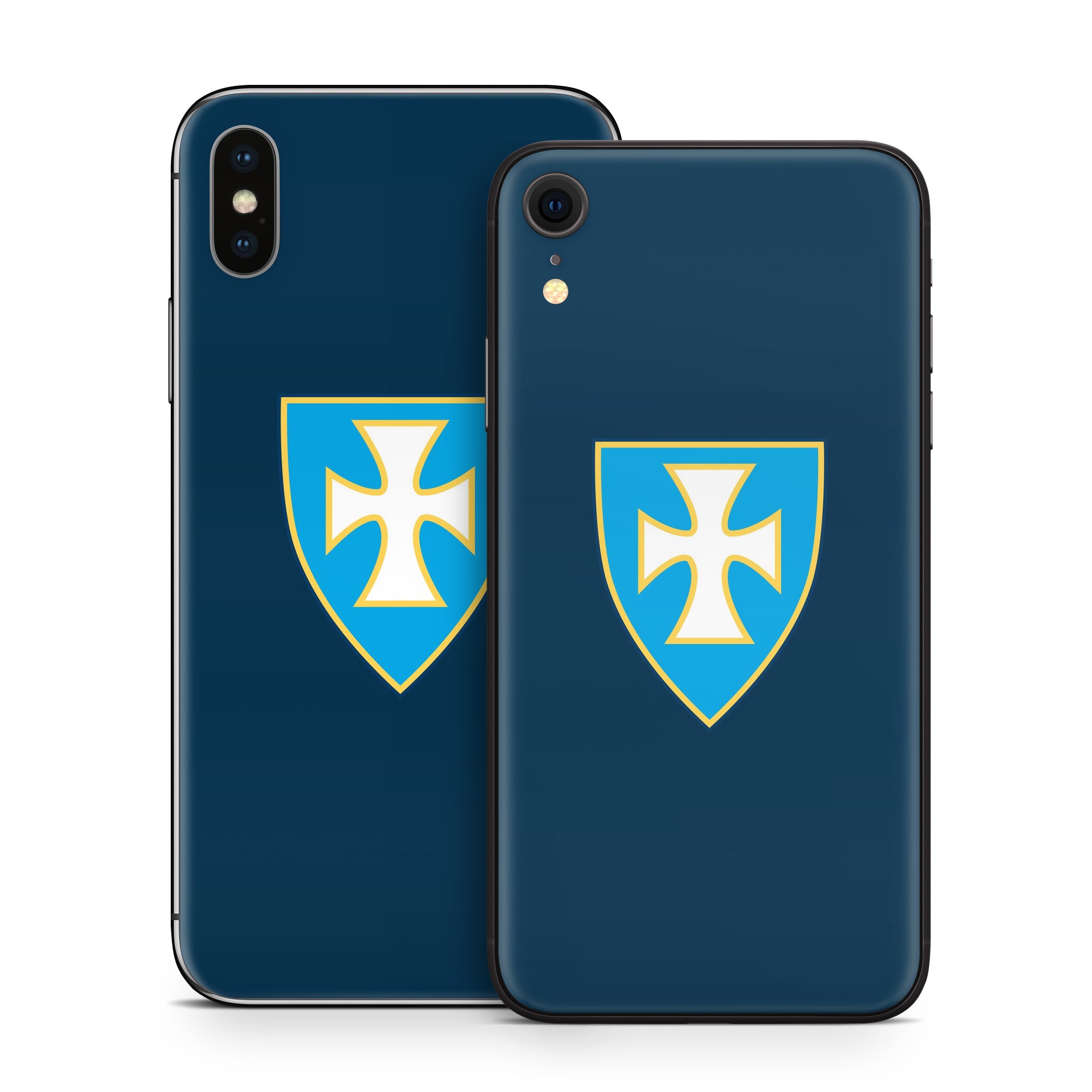 Sigma Chi Shield Navy - Apple iPhone X Skin