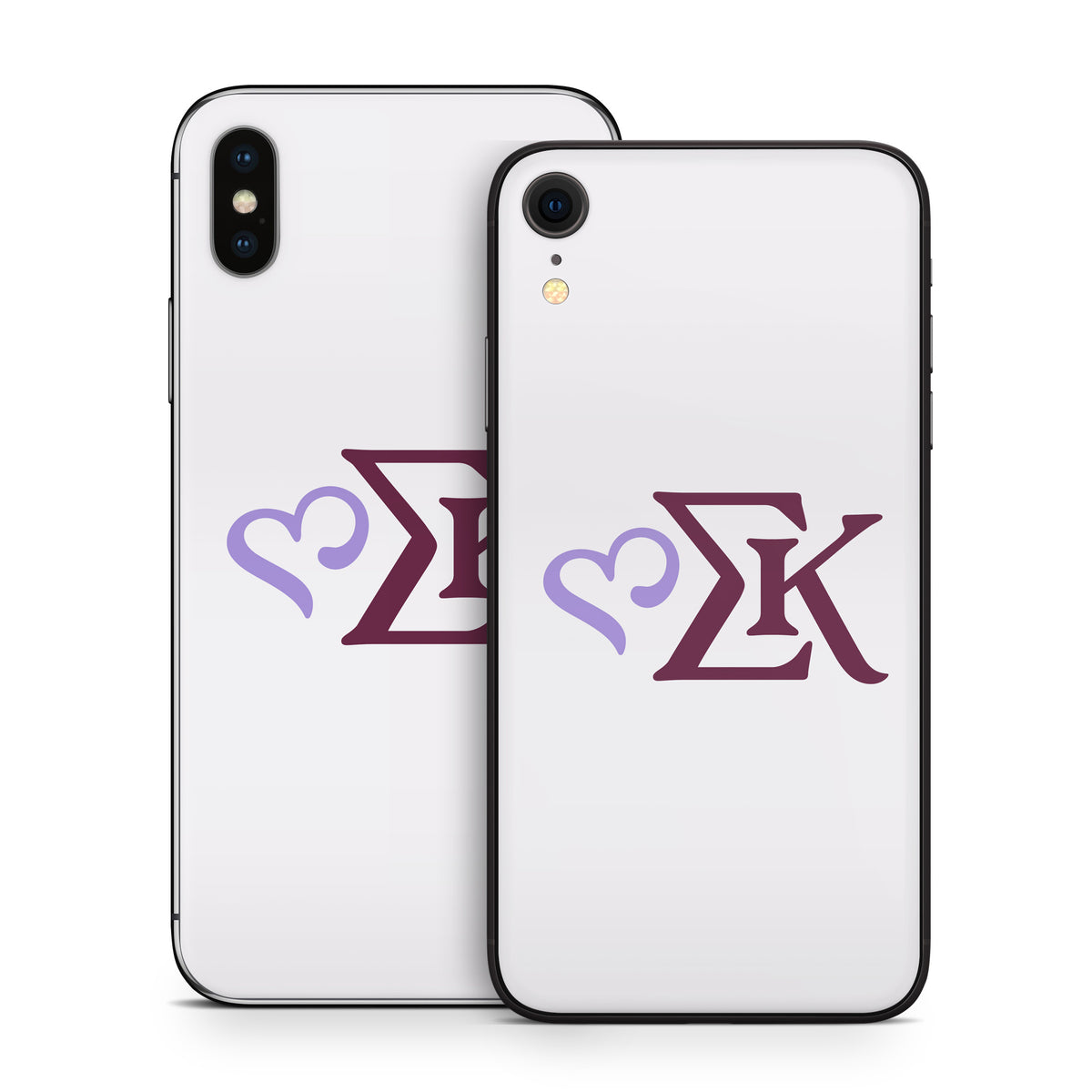 Sigma Kappa Greek Letters Two Color on Dove Love - Apple iPhone X Skin