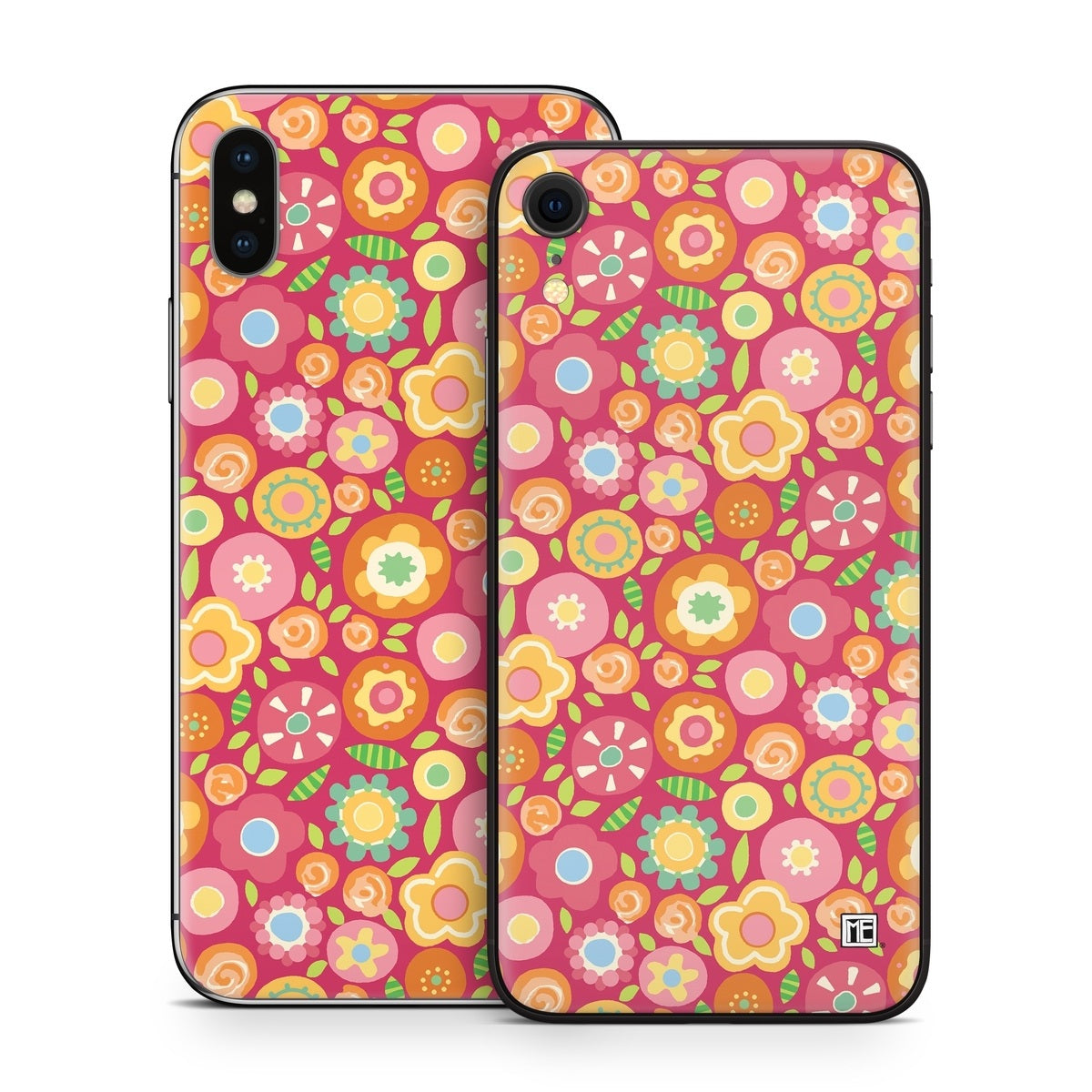 Flowers Squished - Apple iPhone X Skin