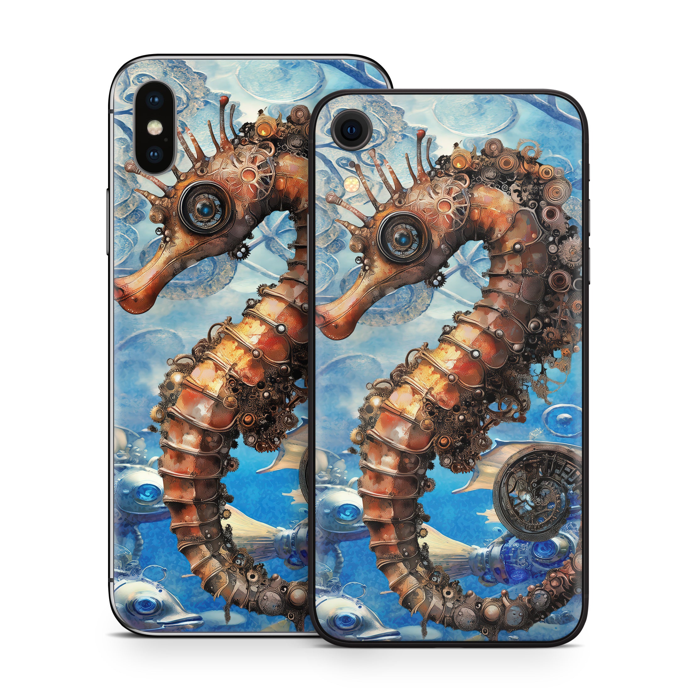 Steampunk Seahorse - Apple iPhone X Skin