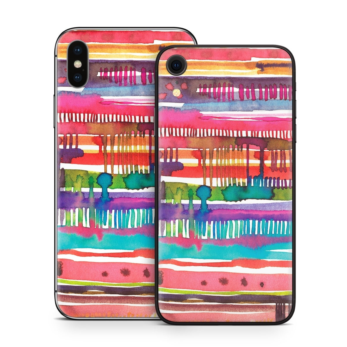 Watercolor Lines - Apple iPhone X Skin