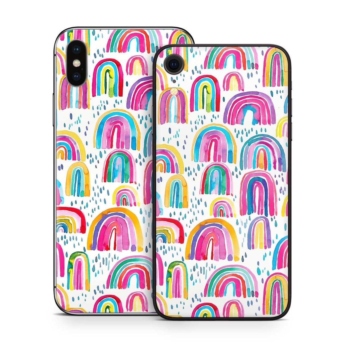 Watercolor Rainbows - Apple iPhone X Skin