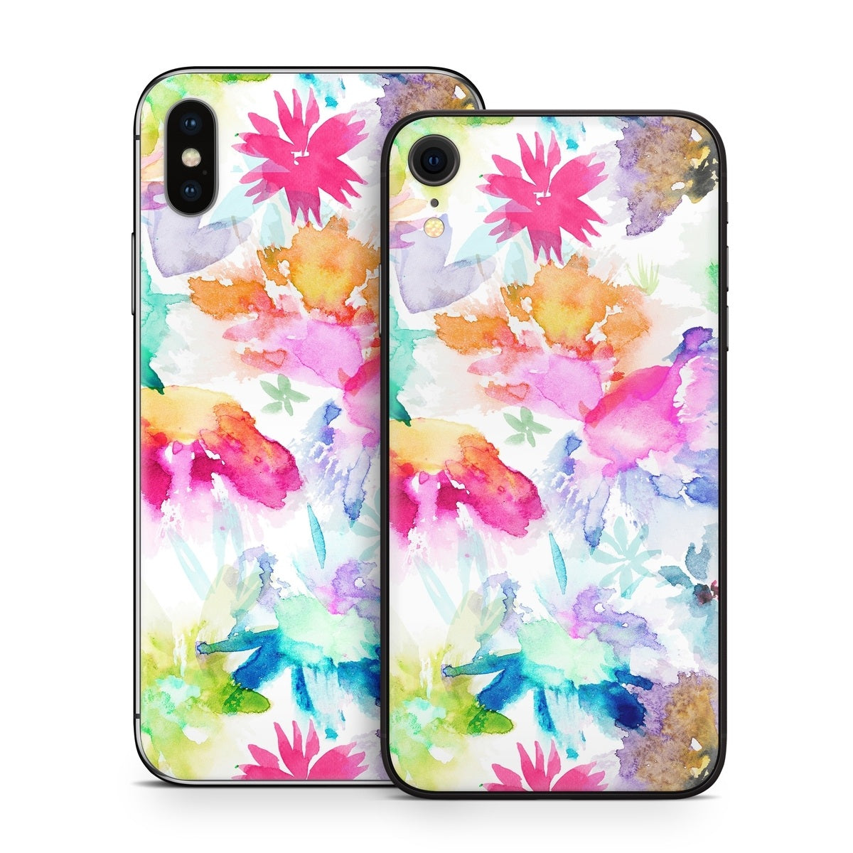 Watercolor Spring Memories - Apple iPhone X Skin