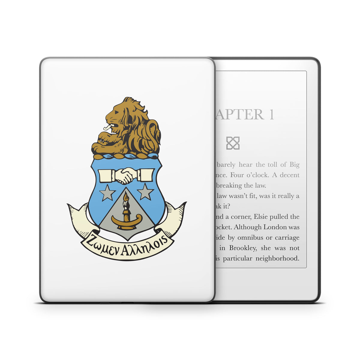 Alpha Delta Pi Crest White - Amazon Kindle Skin