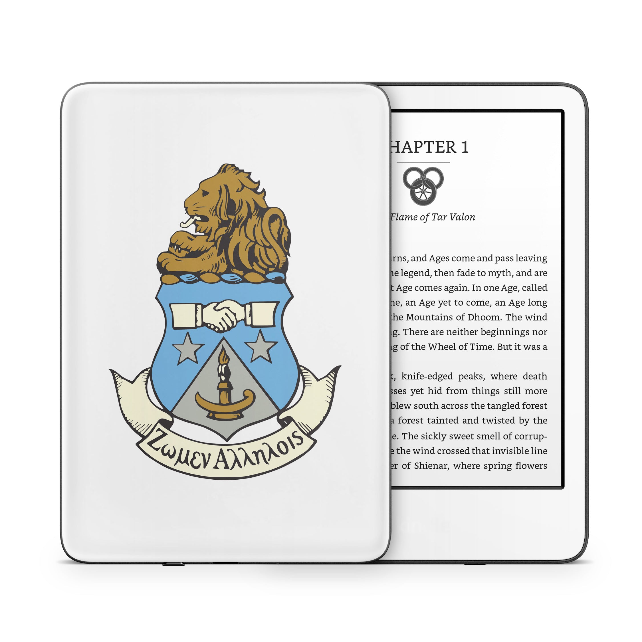 Alpha Delta Pi Crest White - Amazon Kindle Skin
