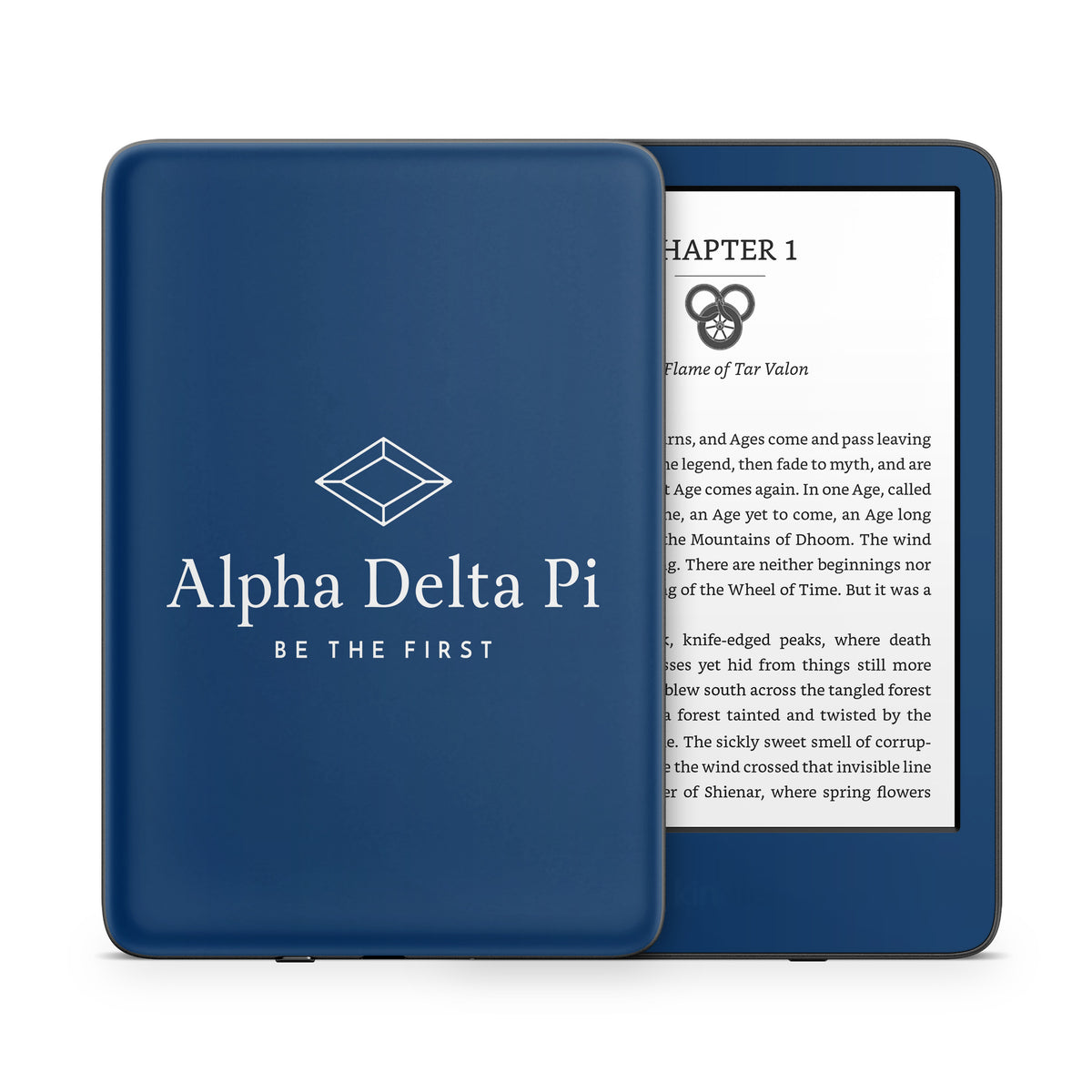 Alpha Delta Pi Primary Logo Midnight - Amazon Kindle Skin