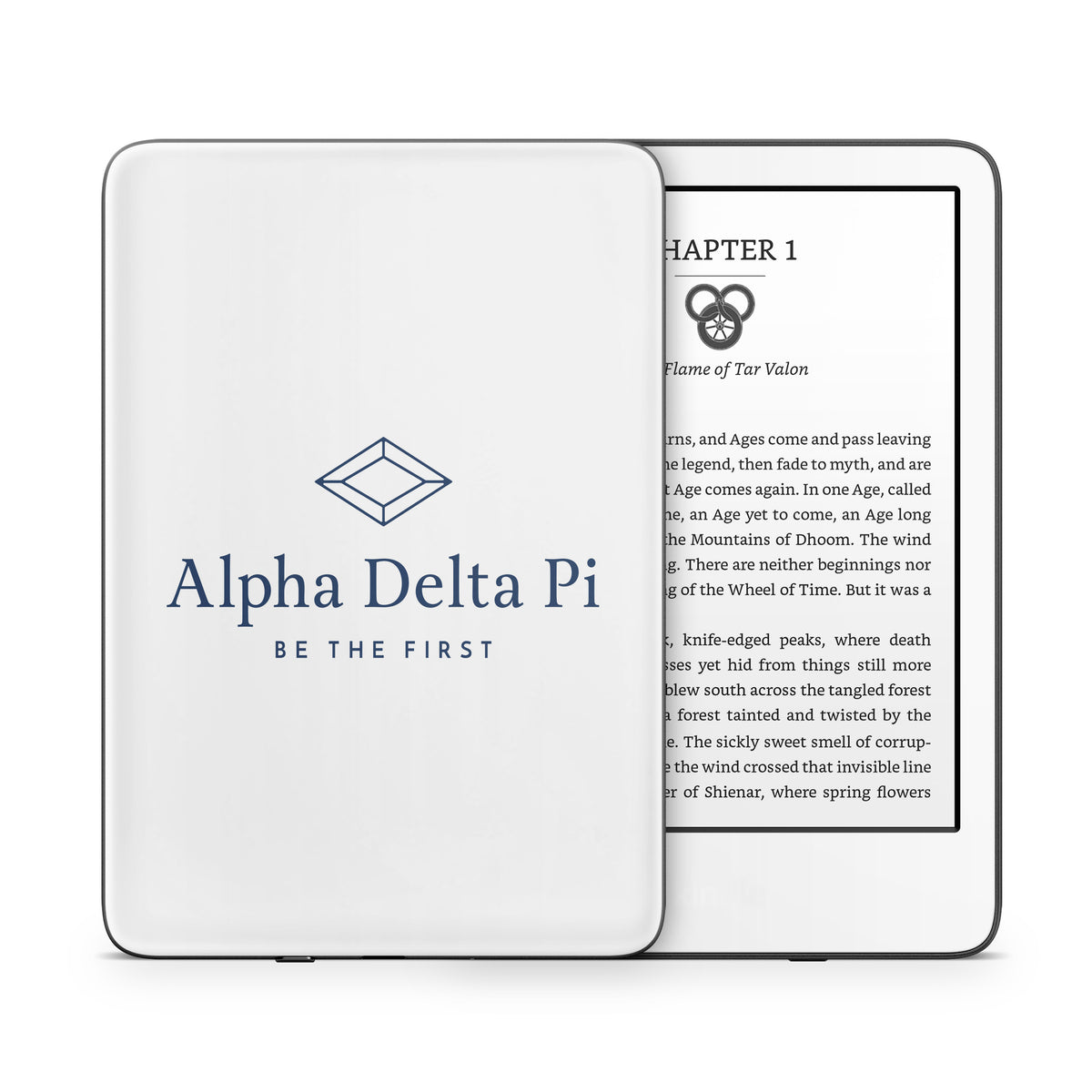 Alpha Delta Pi Primary Logo White - Amazon Kindle Skin