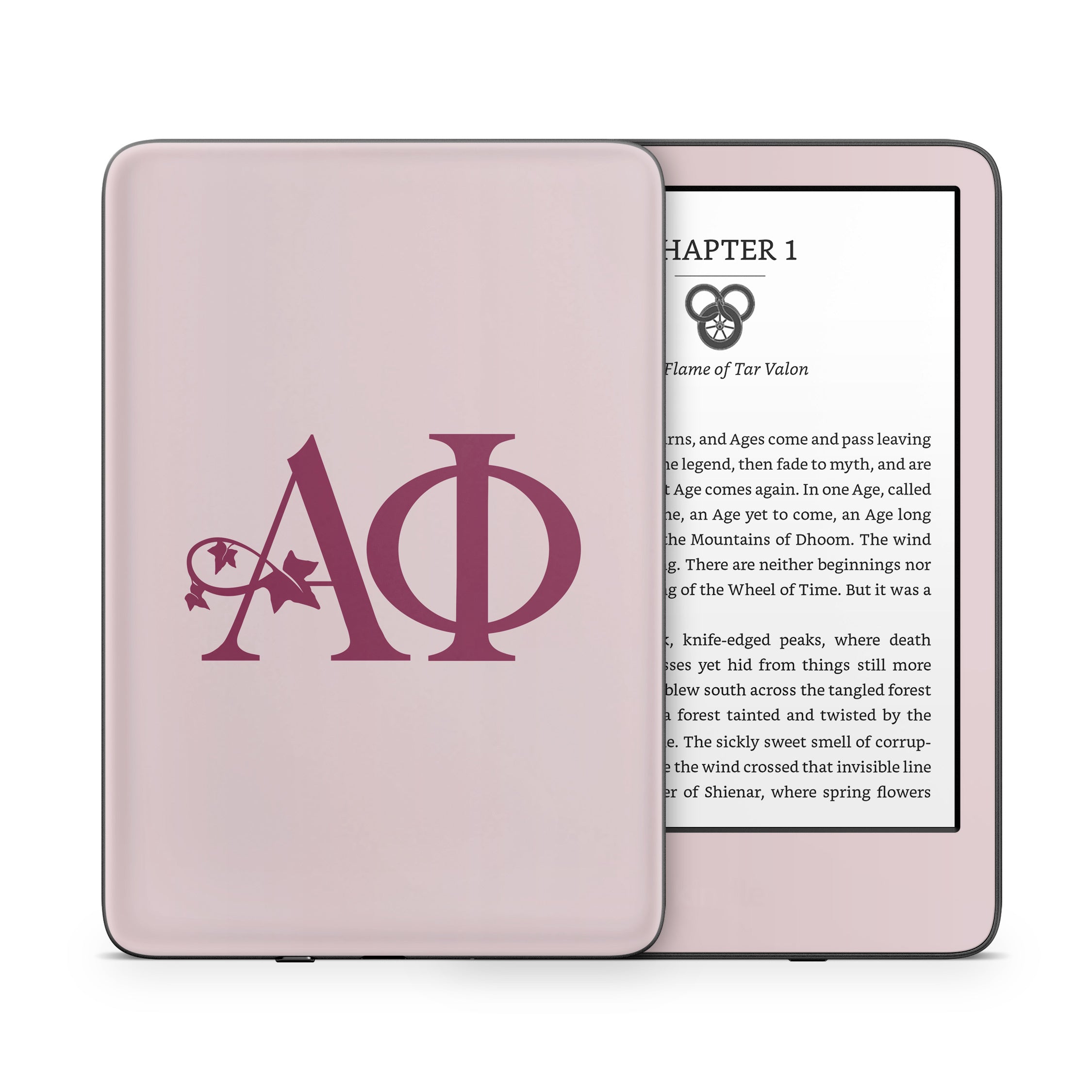 Alpha Phi Greek Letters Ivory - Amazon Kindle Skin