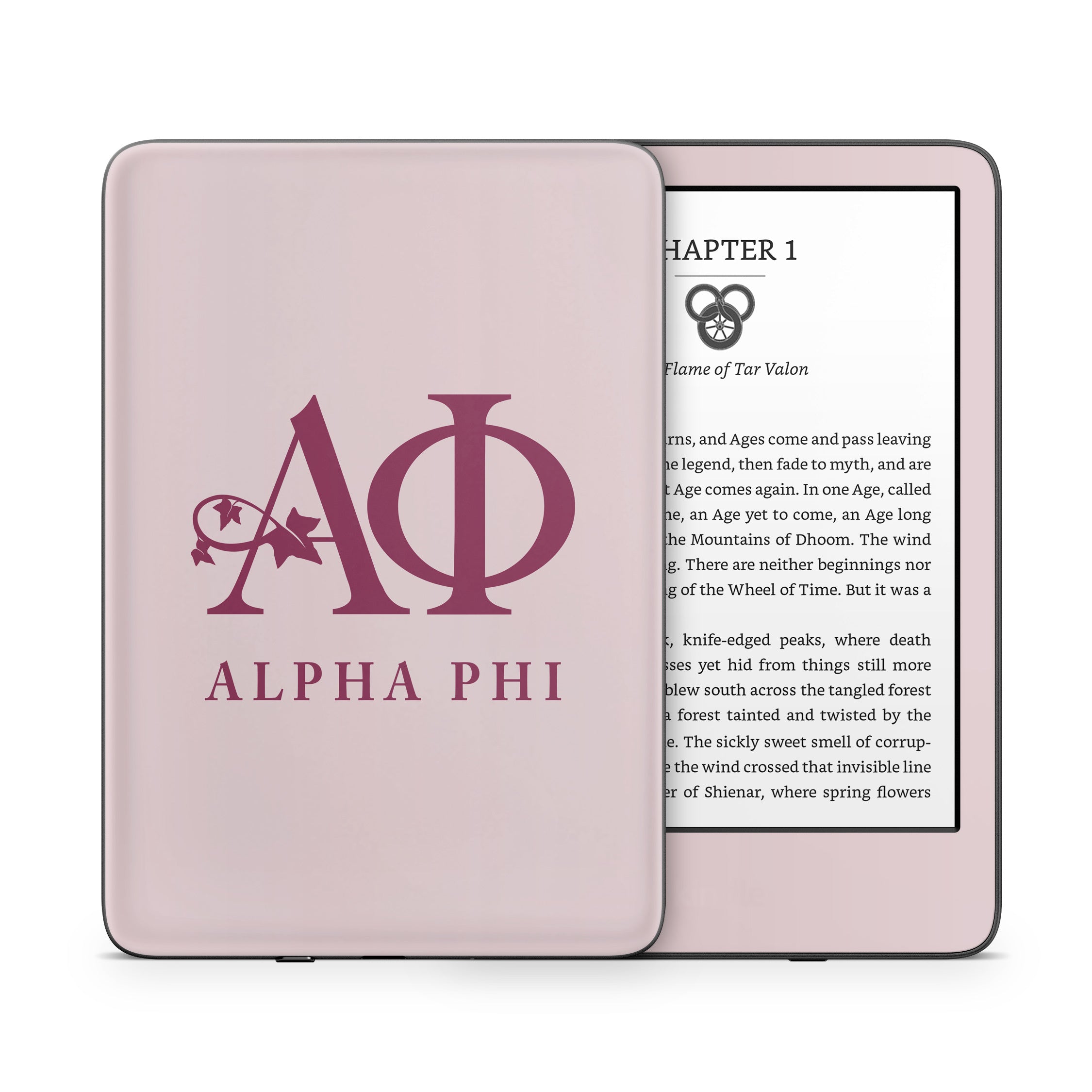 Alpha Phi Ivory - Amazon Kindle Skin