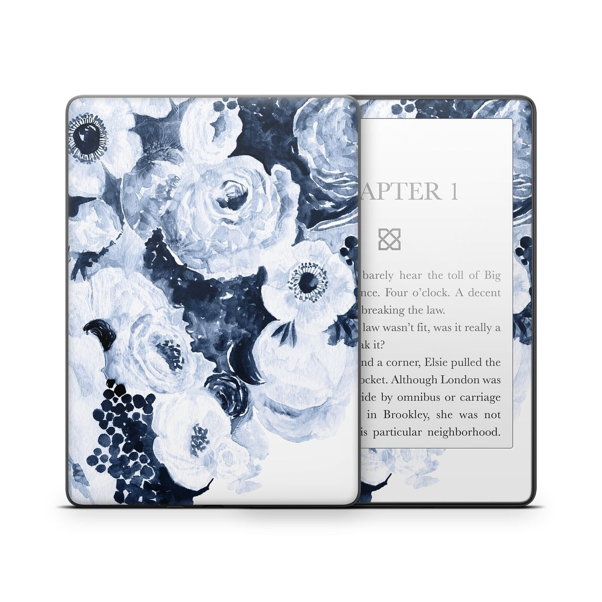 Blue Blooms - Amazon Kindle Skin