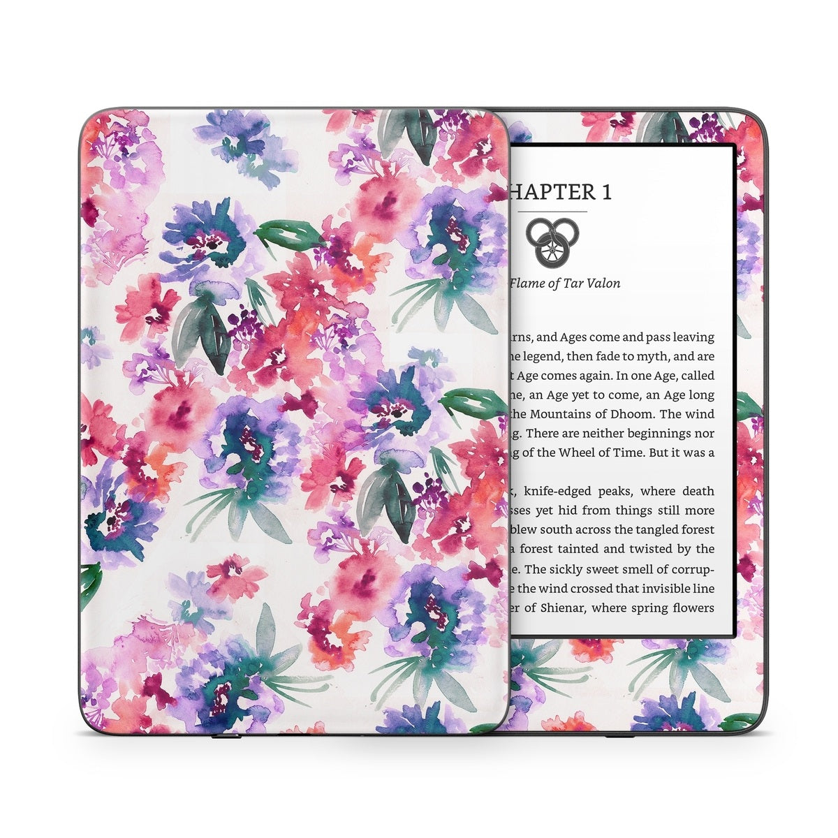 Blurred Flowers - Amazon Kindle Skin