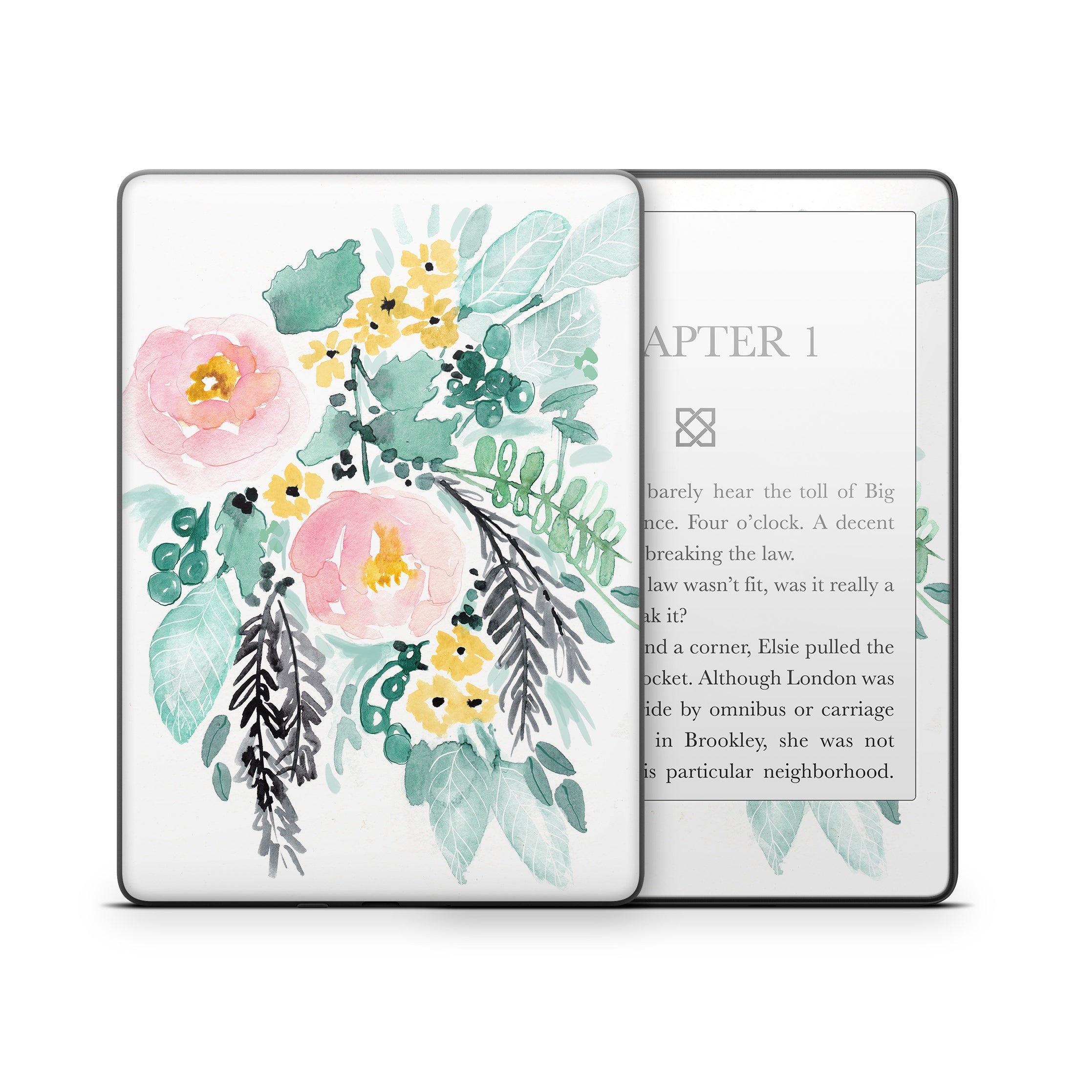 Blushed Flowers - Amazon Kindle Skin