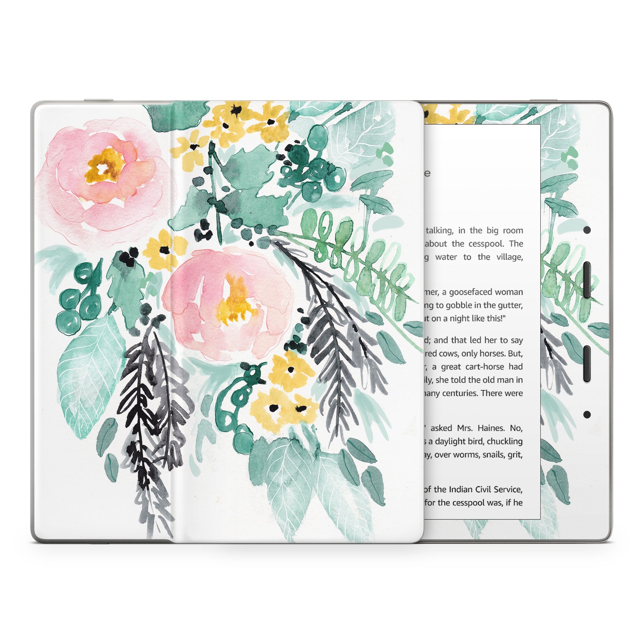 Blushed Flowers - Amazon Kindle Skin