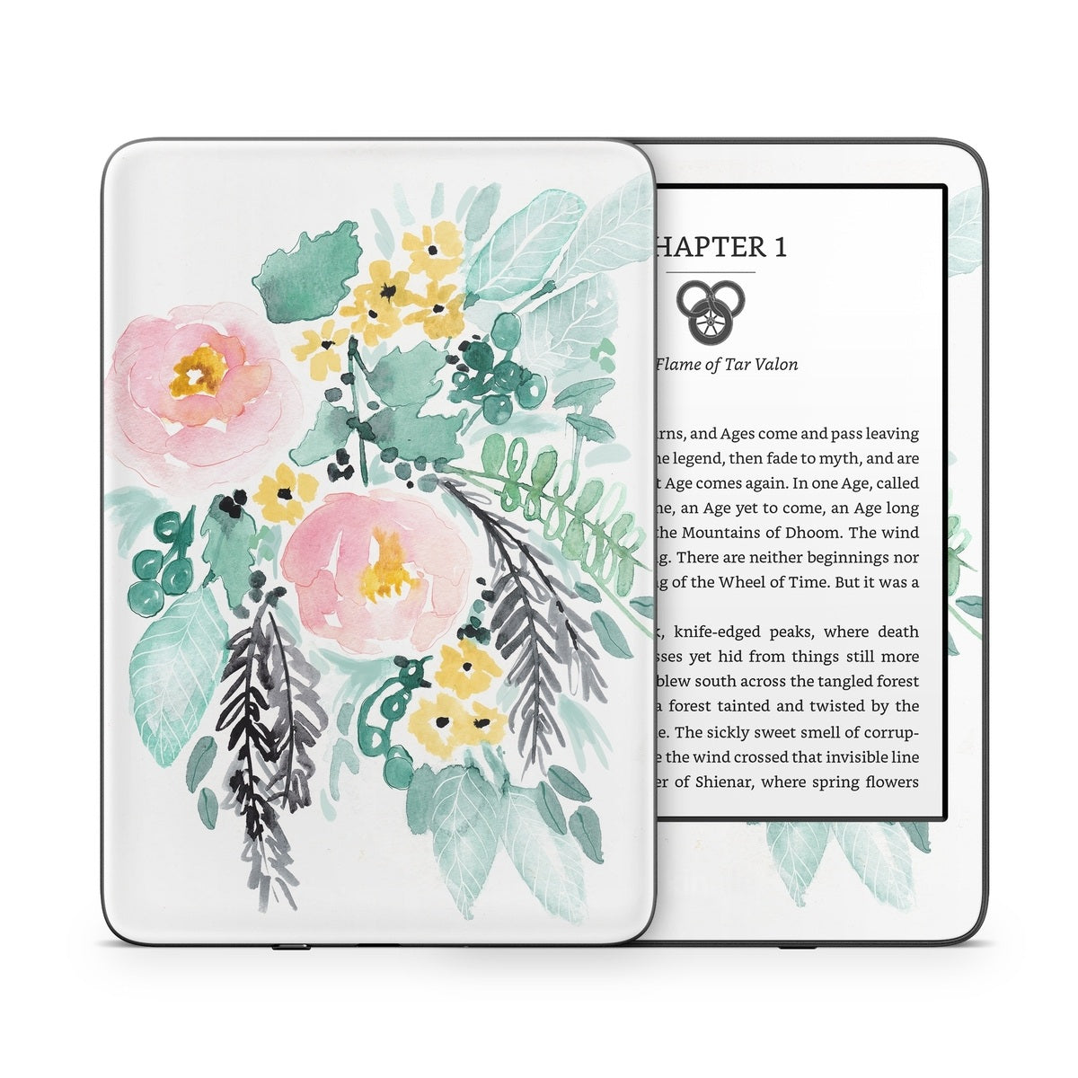 Blushed Flowers - Amazon Kindle Skin