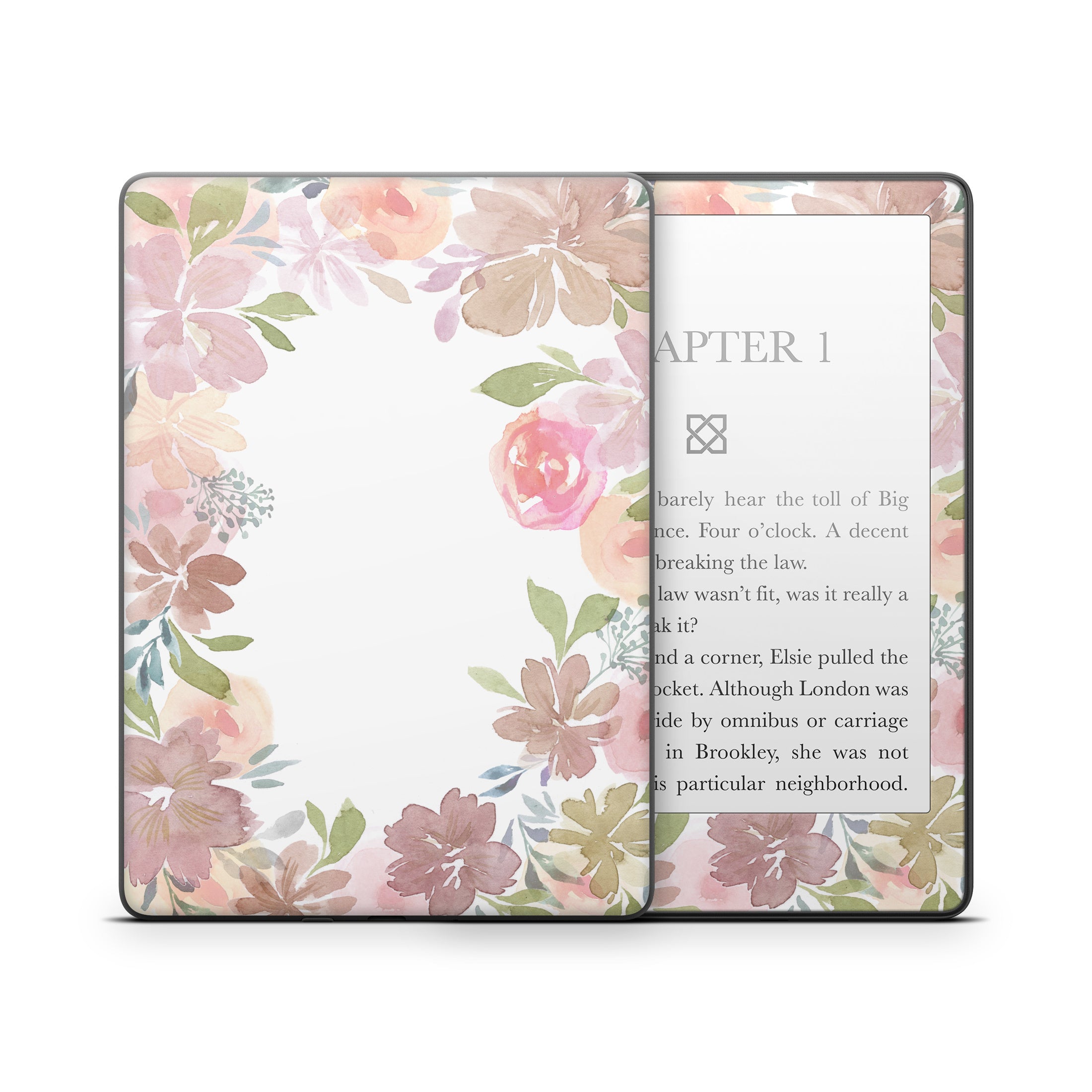 Blush Flower Frame - Amazon Kindle Skin