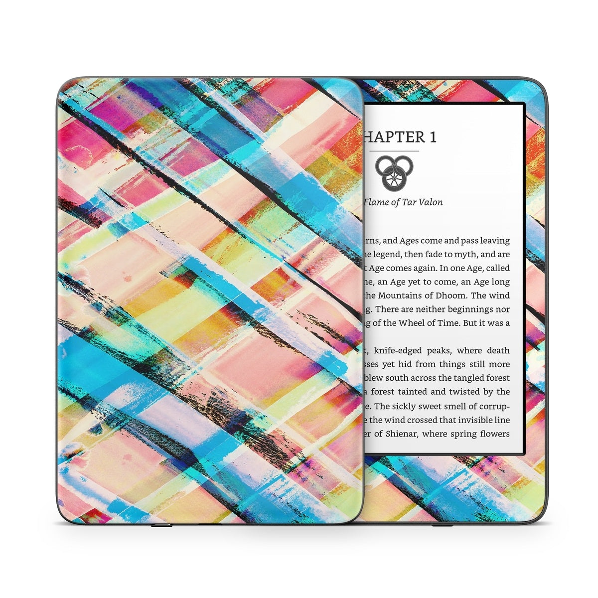Check Stripe - Amazon Kindle Skin