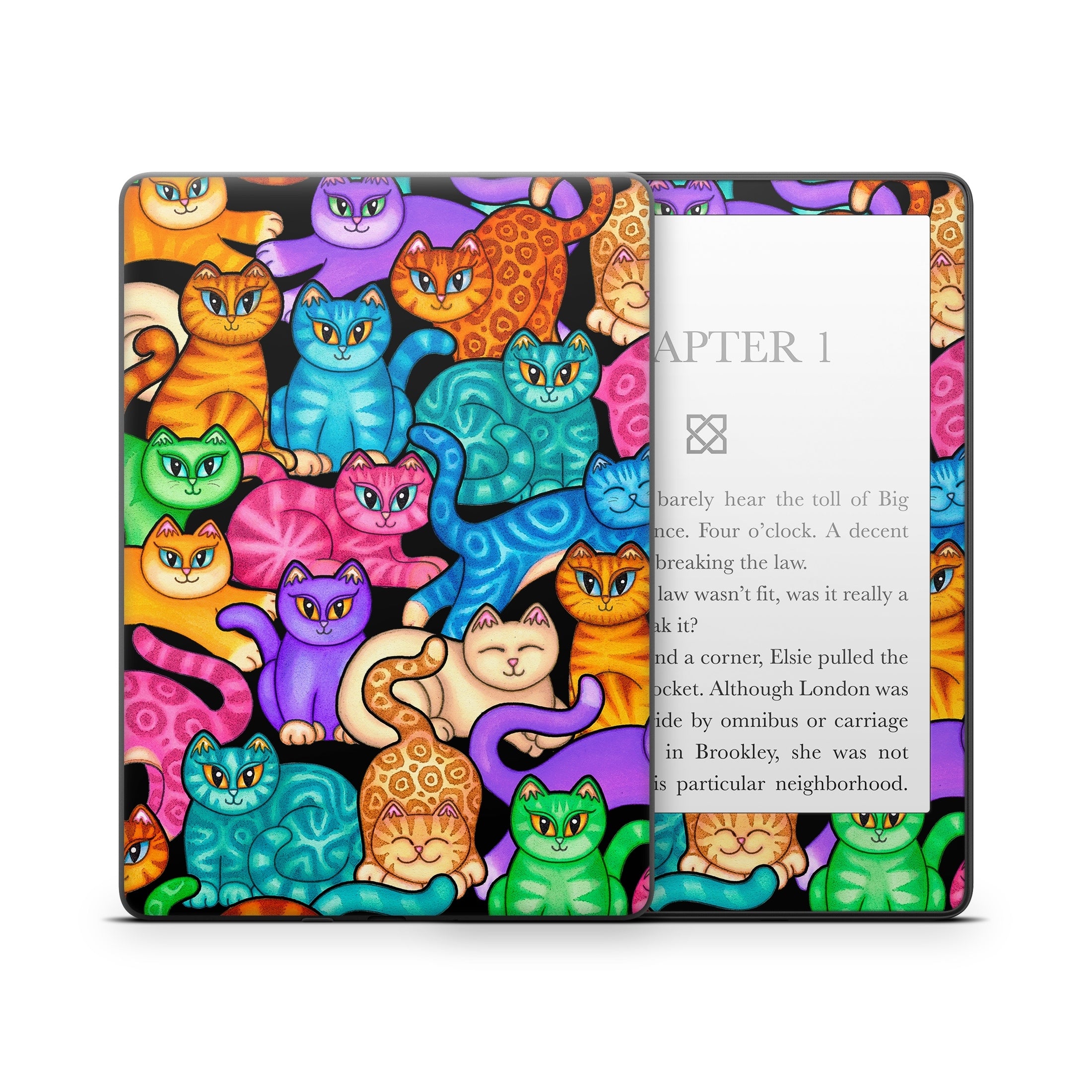 Colorful Kittens - Amazon Kindle Skin