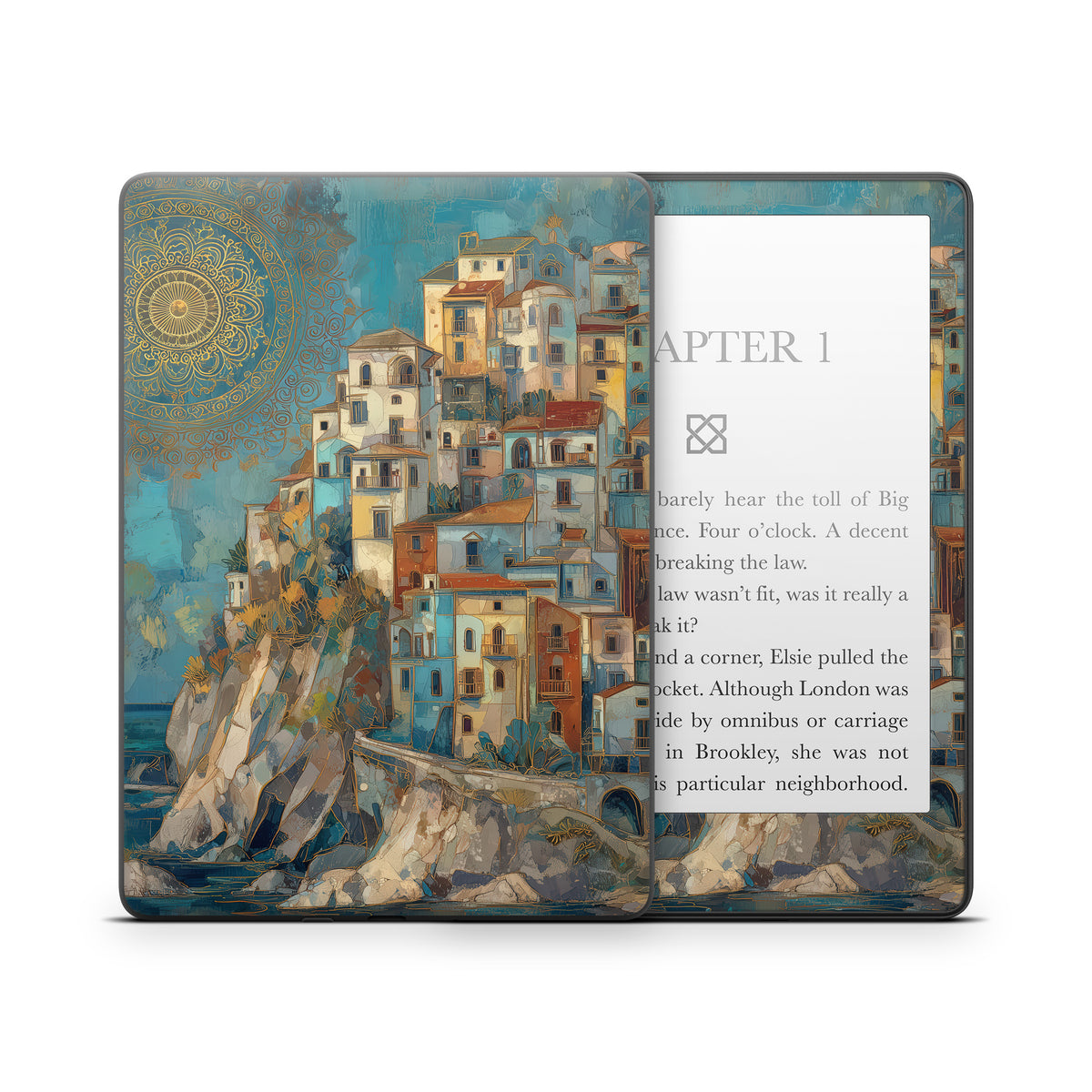 Coastal Town - Amazon Kindle Skin