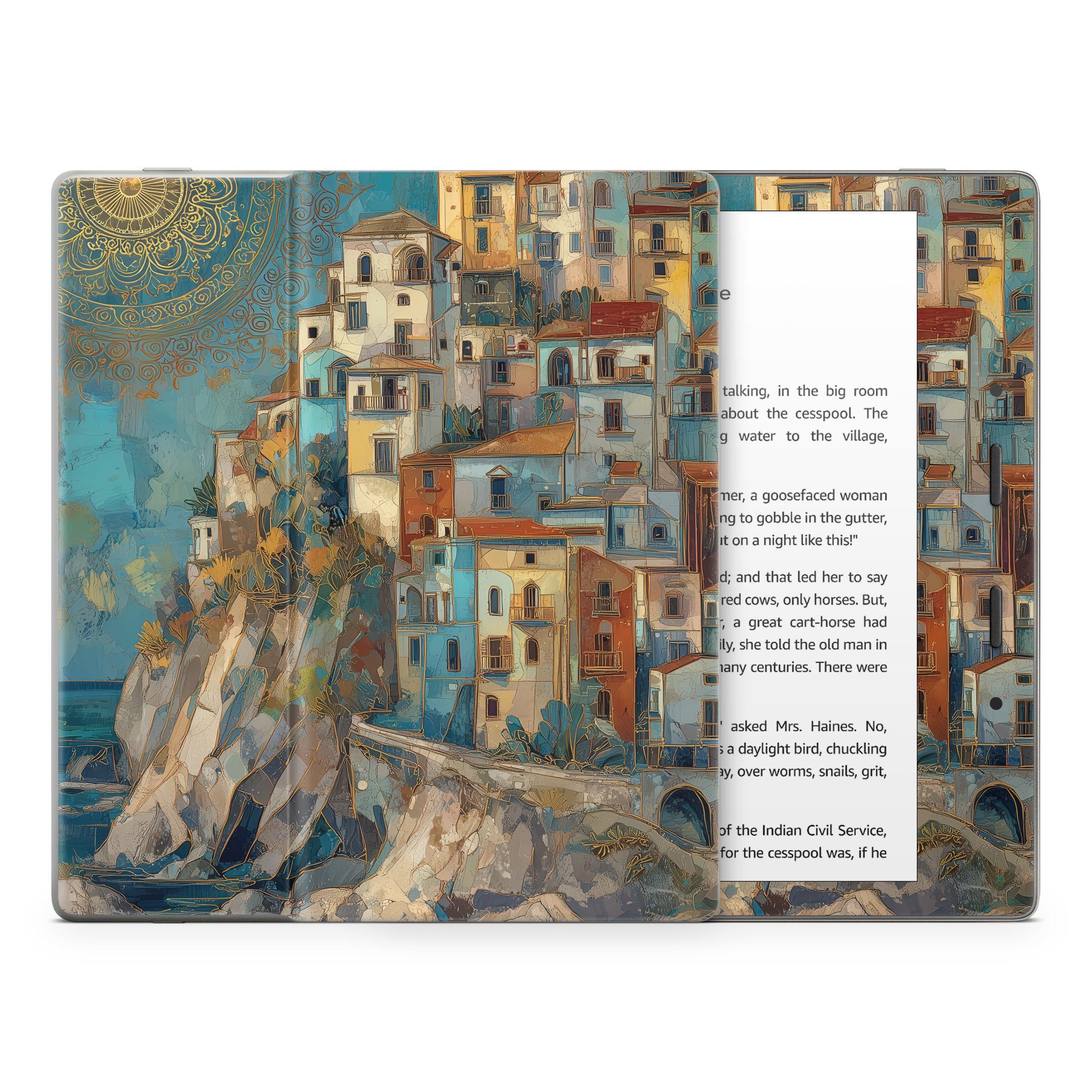 Coastal Town - Amazon Kindle Skin