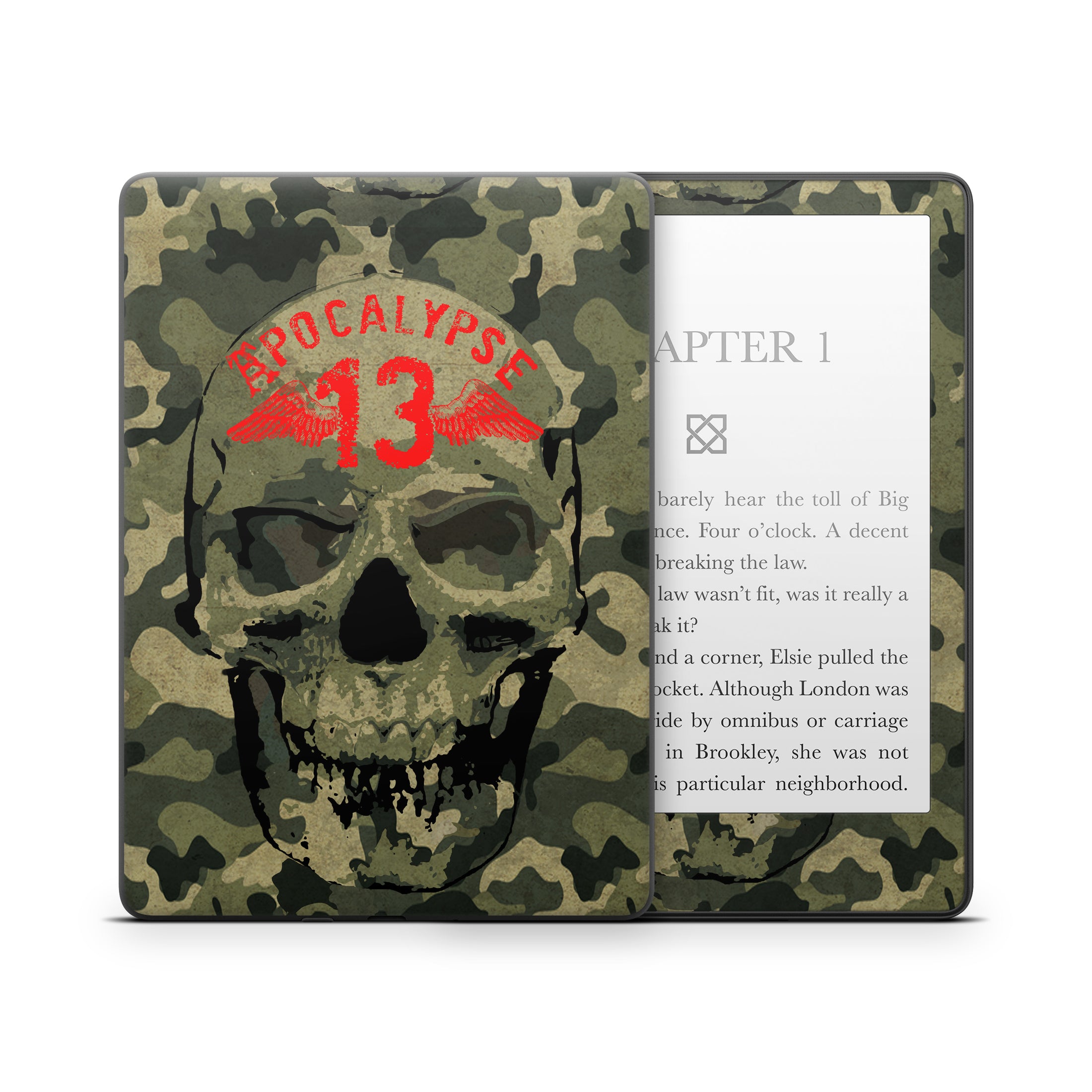 Camo Skull - Amazon Kindle Skin