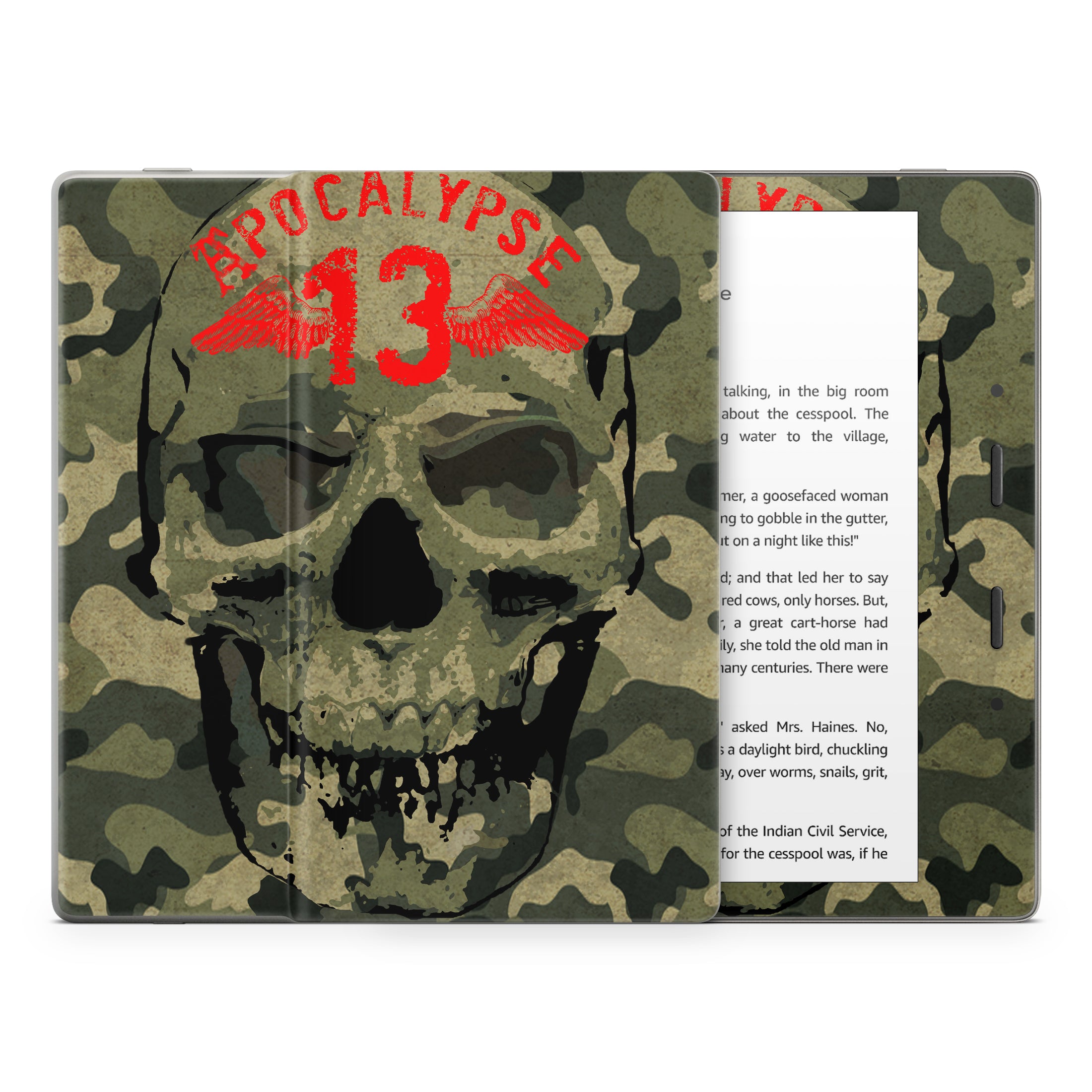 Camo Skull - Amazon Kindle Skin