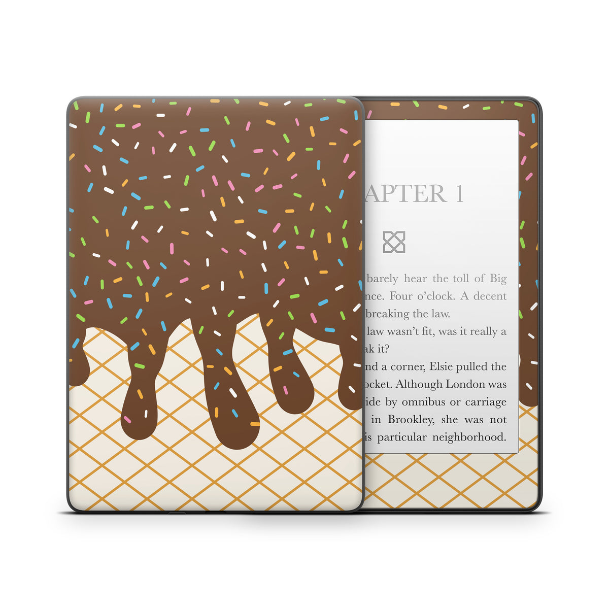 Chocolate Ice Cream Drip - Amazon Kindle Skin