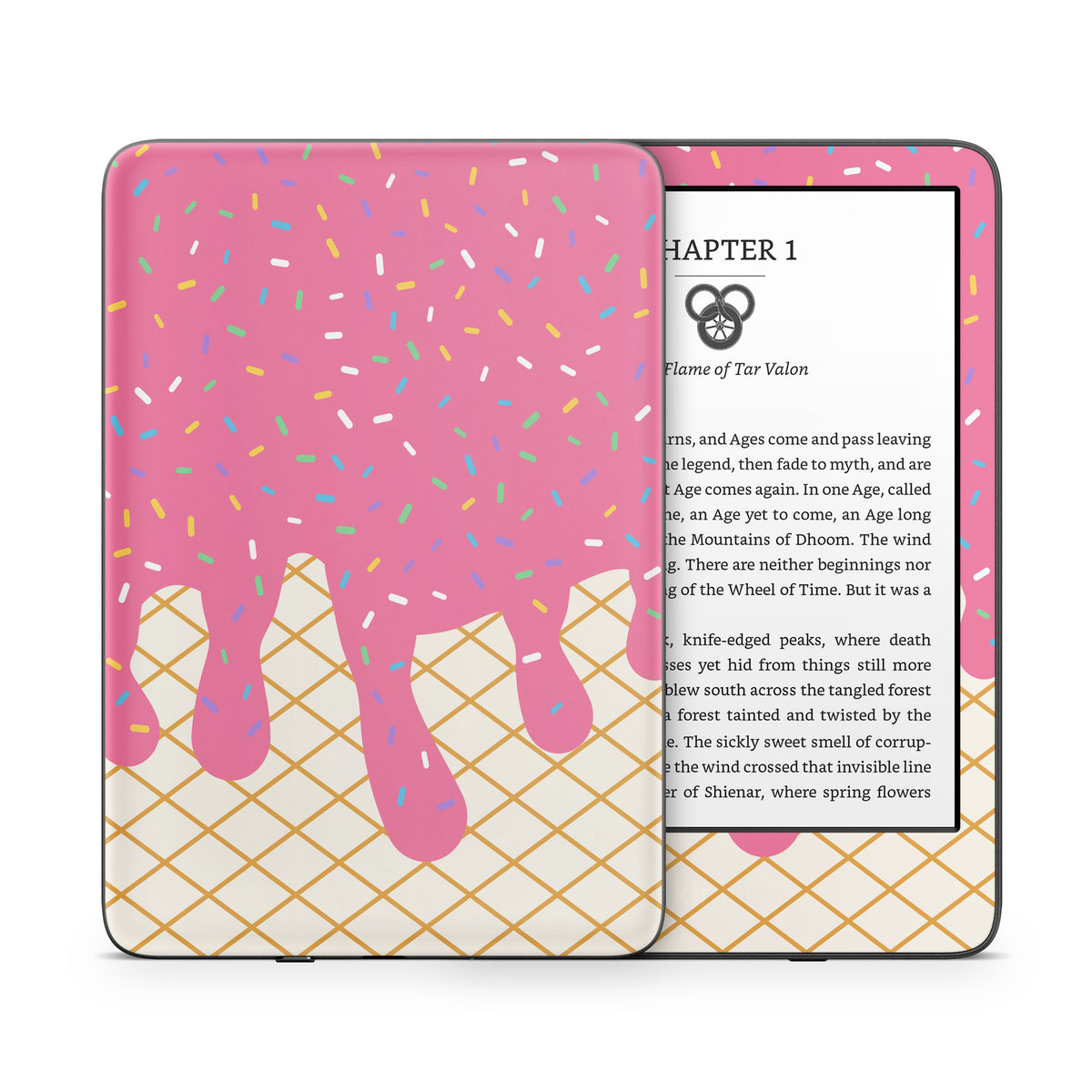 Strawberry Ice Cream Drip - Amazon Kindle Skin