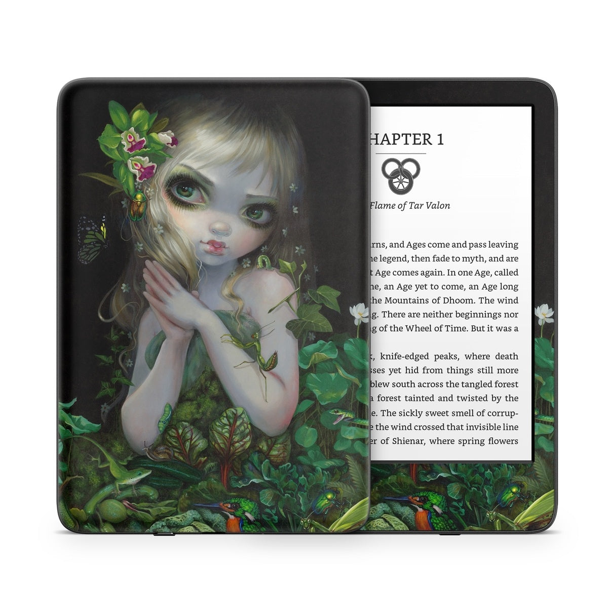 Green Goddess - Amazon Kindle Skin