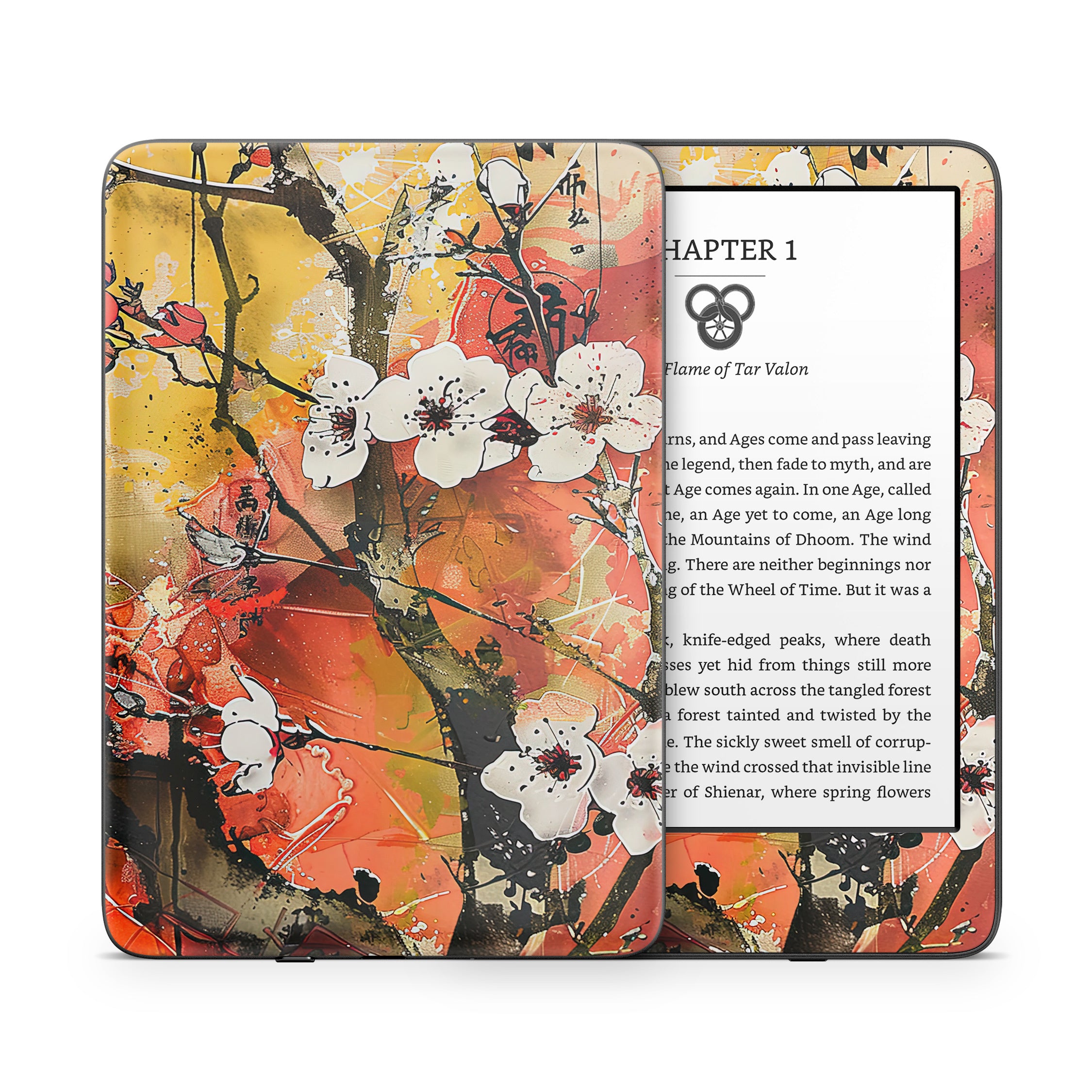 Japanese Blossoms - Amazon Kindle Skin