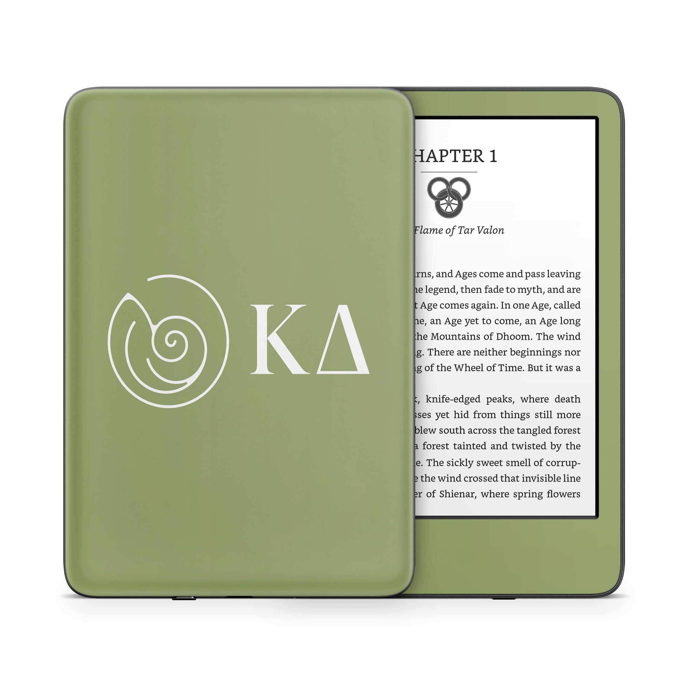 Kappa Delta Greek Letters KD Olive - Amazon Kindle Skin