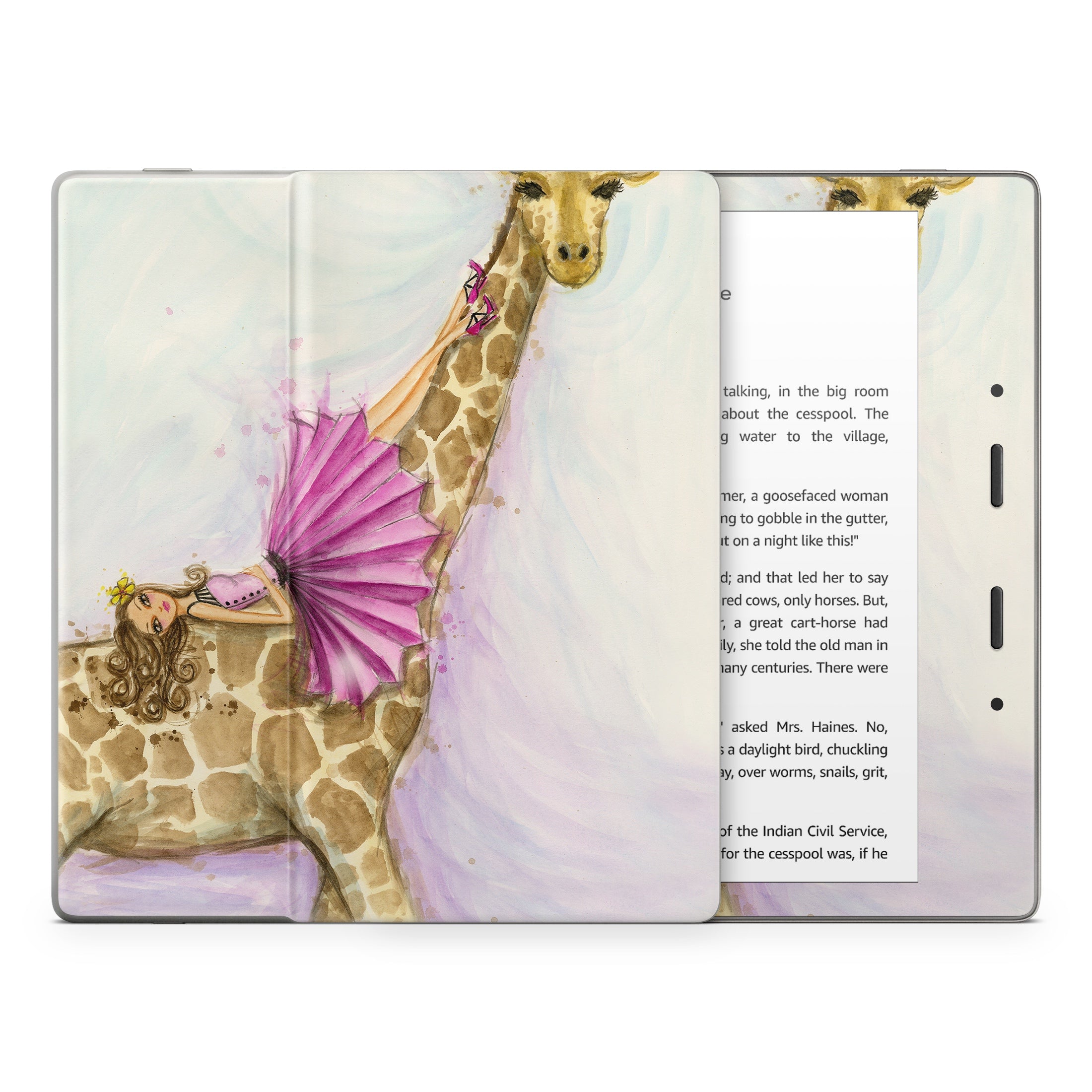 Lounge Giraffe - Amazon Kindle Skin