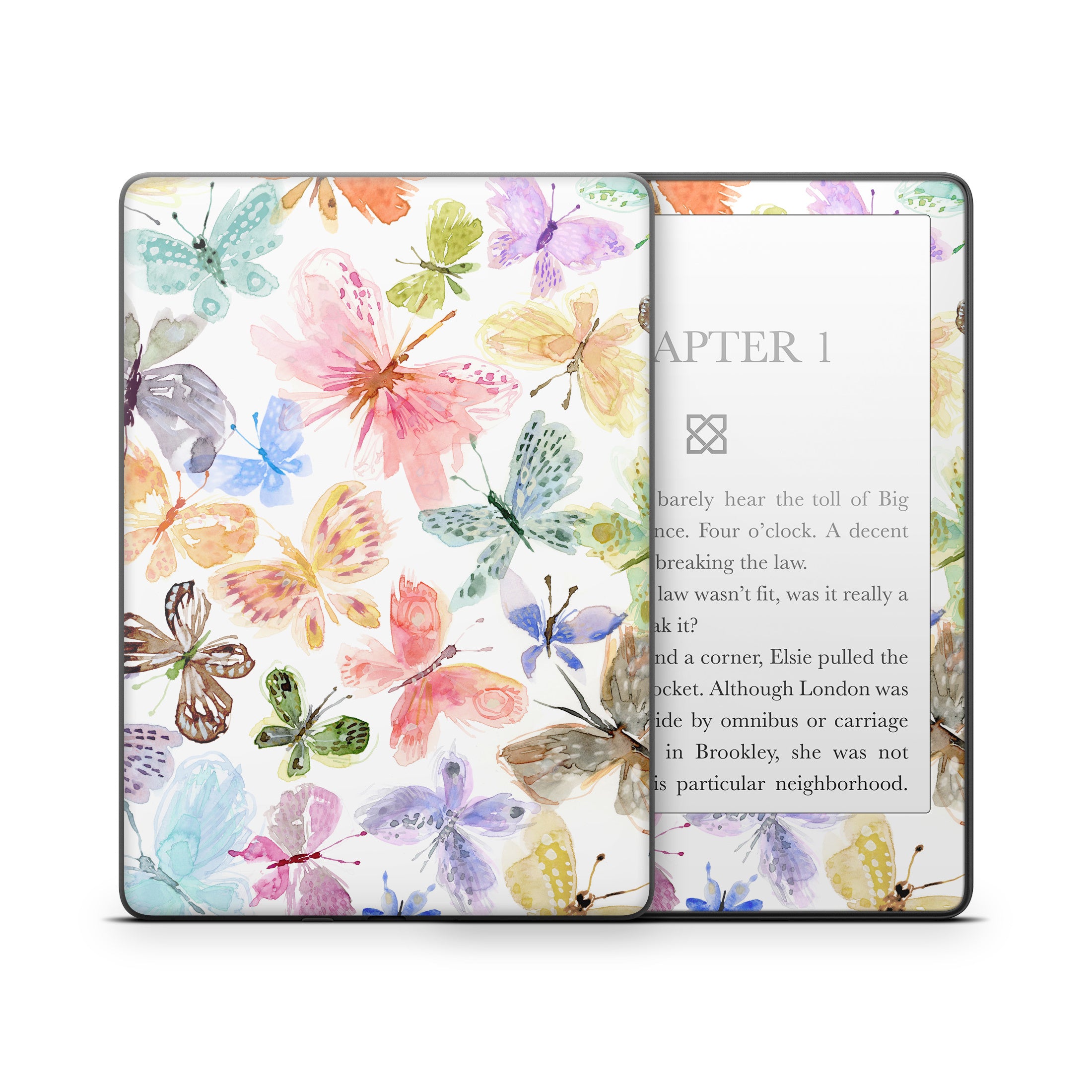 Pastel Butterflies - Amazon Kindle Skin
