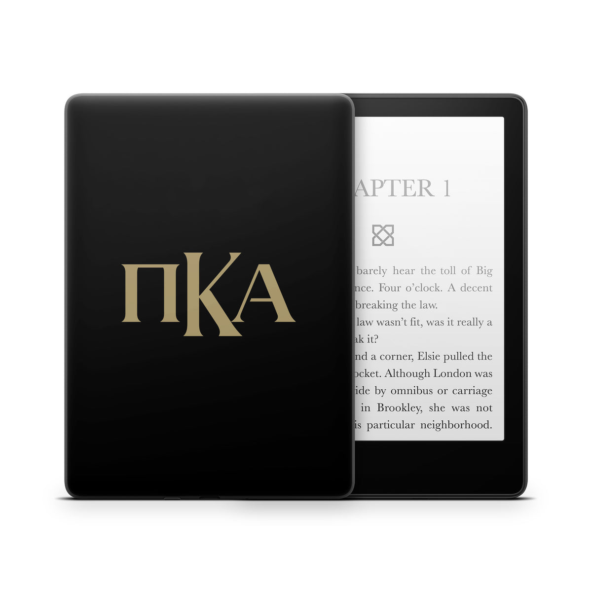 Pi Kappa Alpha Greek Letters Black - Amazon Kindle Skin