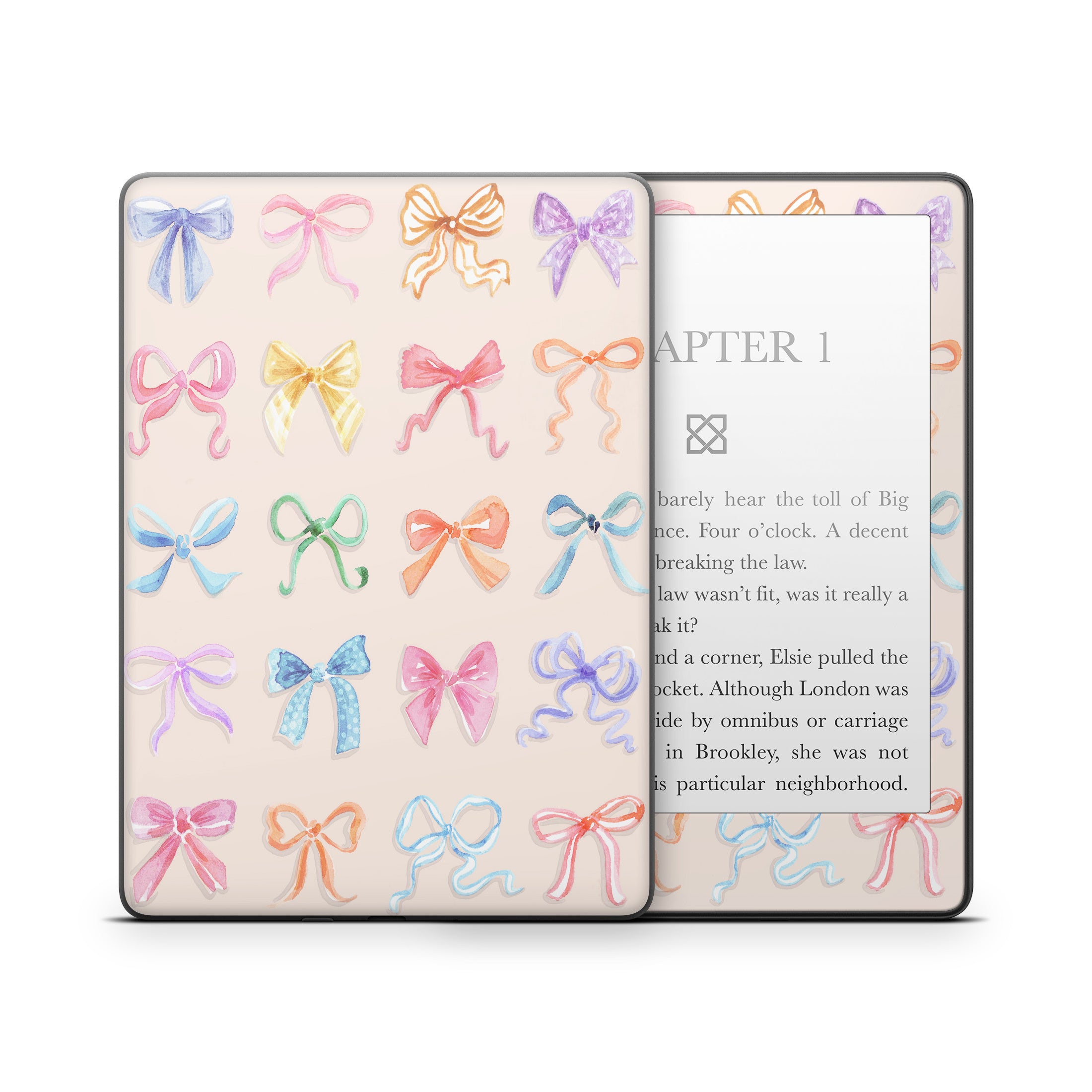 Rainbow Bows - Amazon Kindle Skin