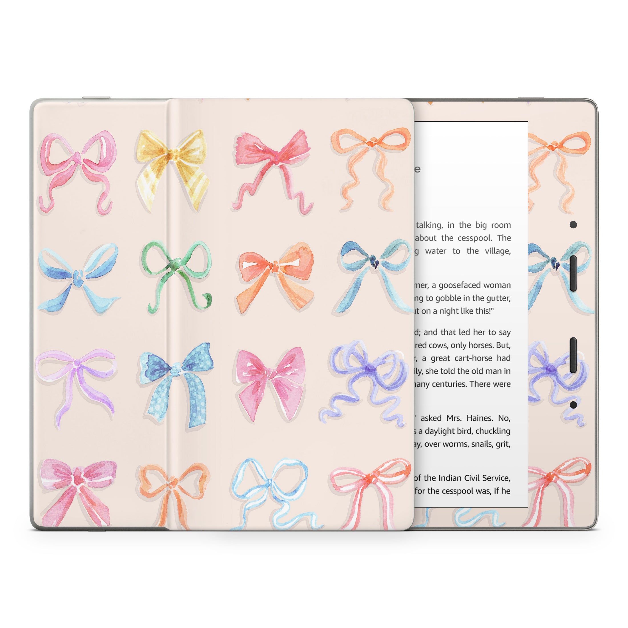 Rainbow Bows - Amazon Kindle Skin