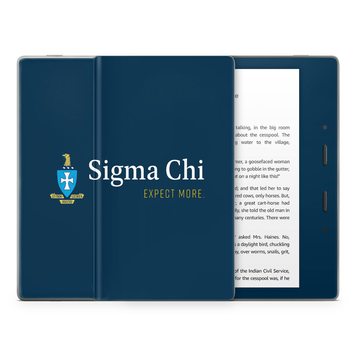 Sigma Chi Logo Navy - Amazon Kindle Skin