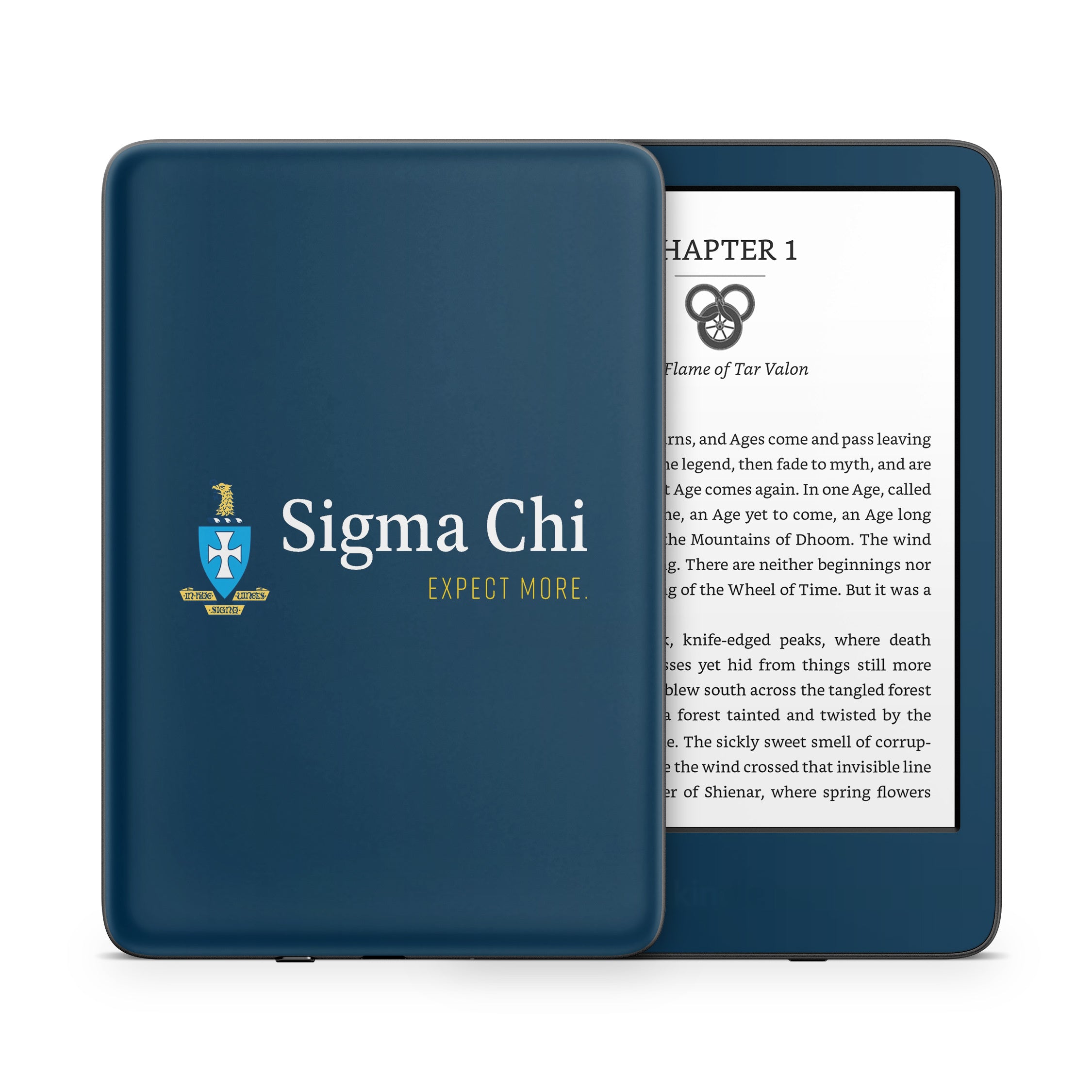 Sigma Chi Logo Navy - Amazon Kindle Skin
