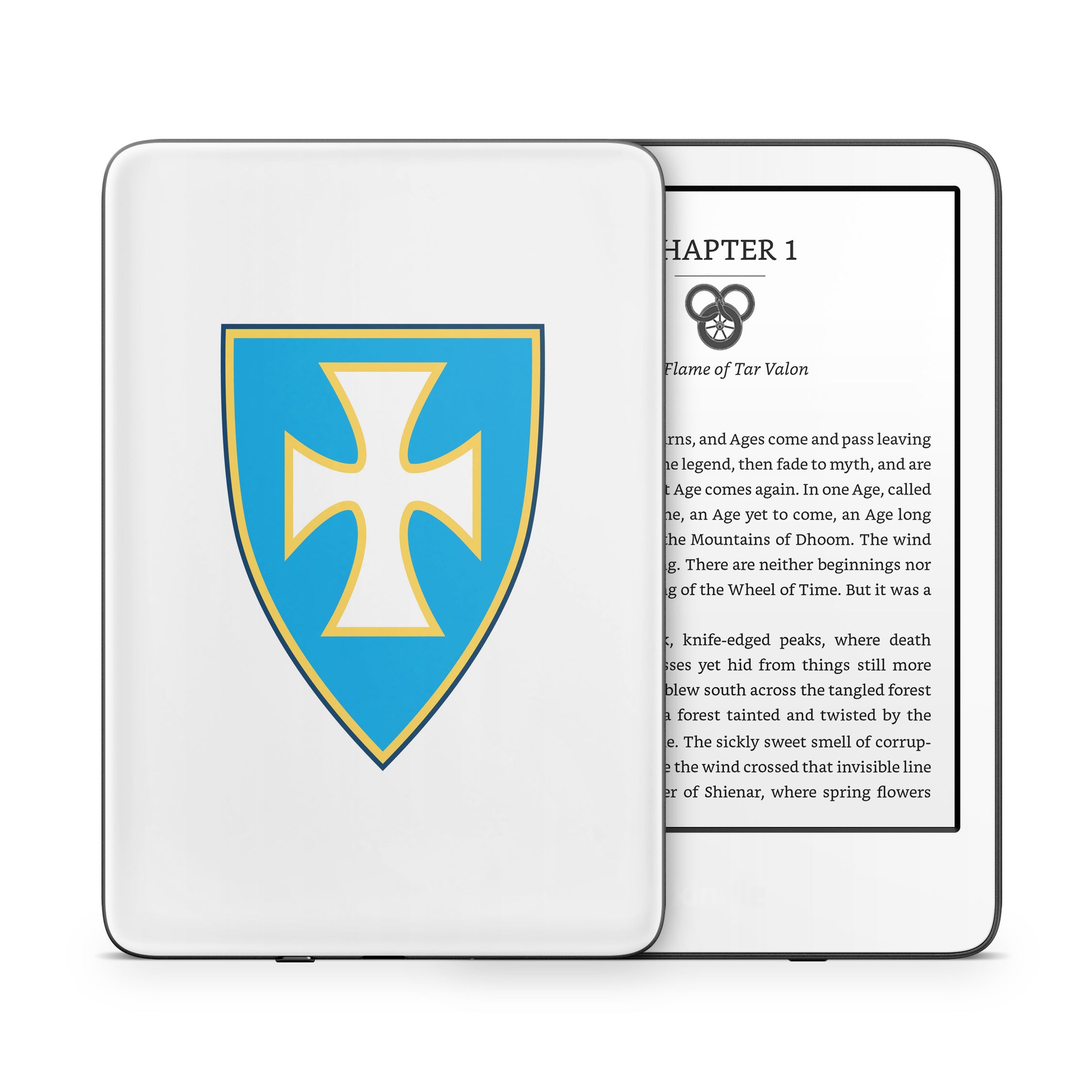 Sigma Chi Shield White - Amazon Kindle Skin
