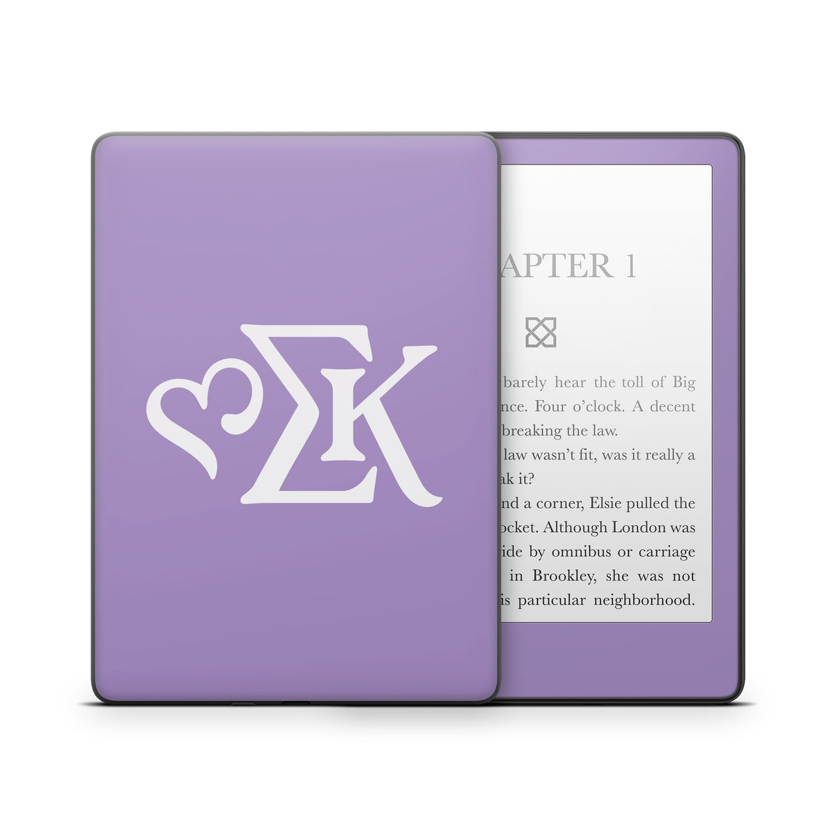 Sigma Kappa Greek Letters Dove Love on Legacy Lavender - Amazon Kindle Skin