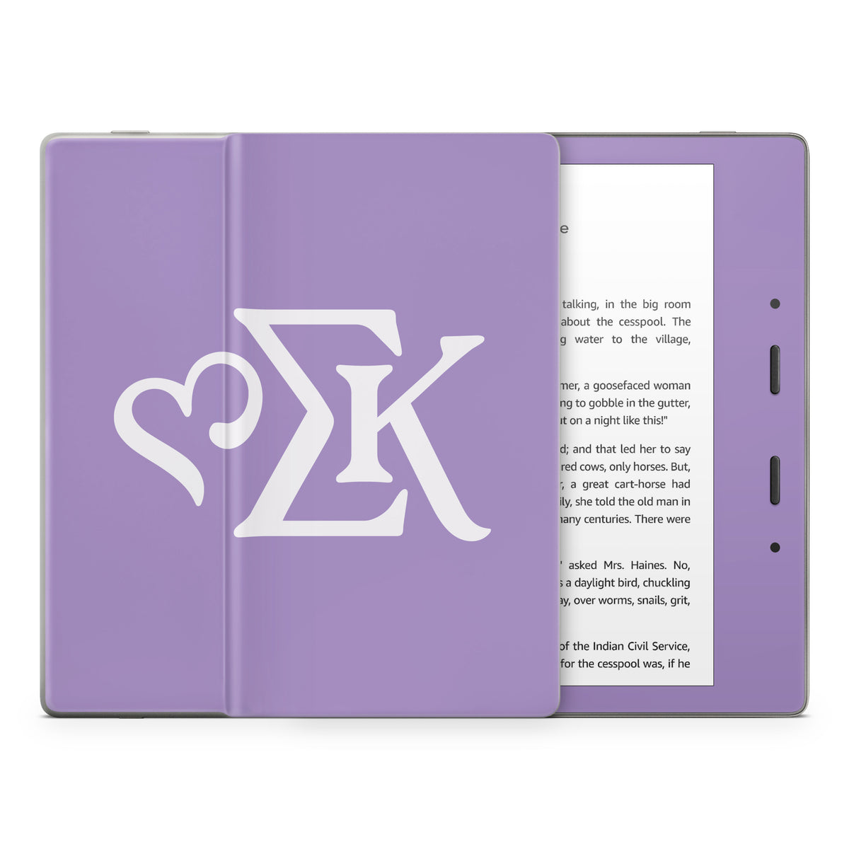 Sigma Kappa Greek Letters Dove Love on Legacy Lavender - Amazon Kindle Skin