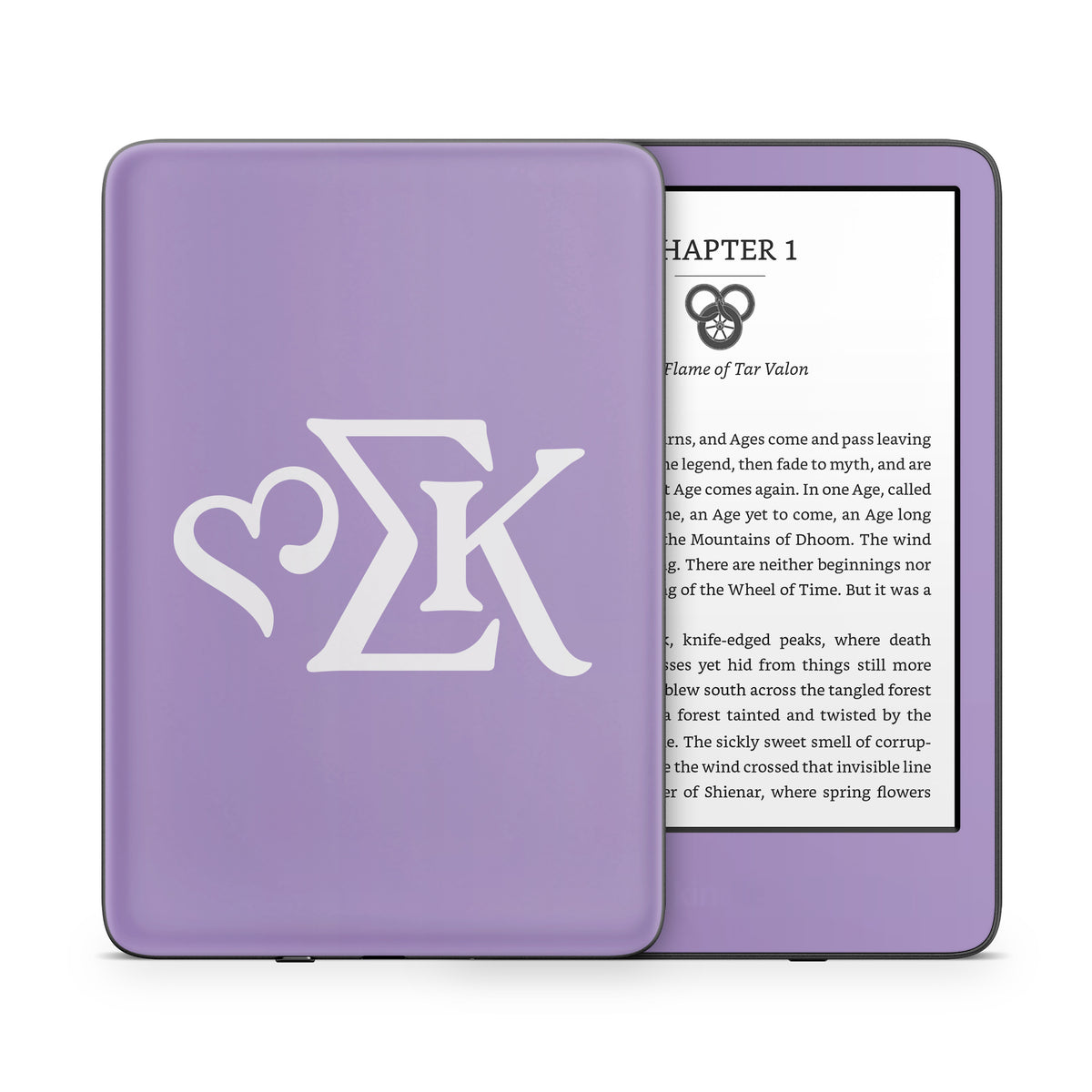 Sigma Kappa Greek Letters Dove Love on Legacy Lavender - Amazon Kindle Skin