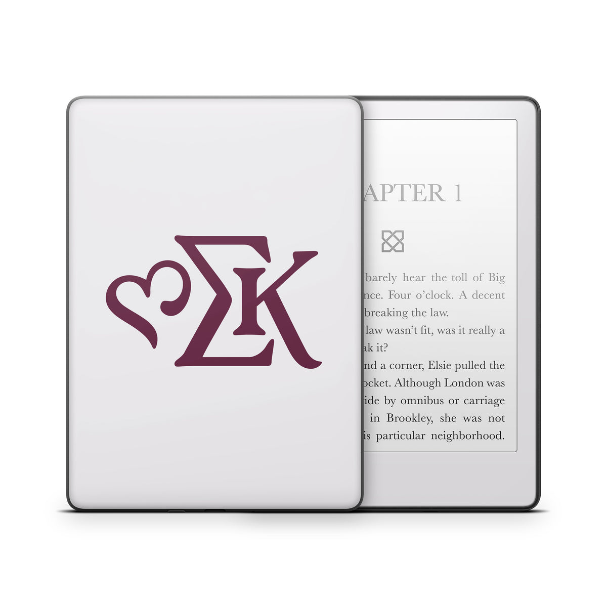 Sigma Kappa Greek Letters Mary Maroon on Dove Love - Amazon Kindle Skin