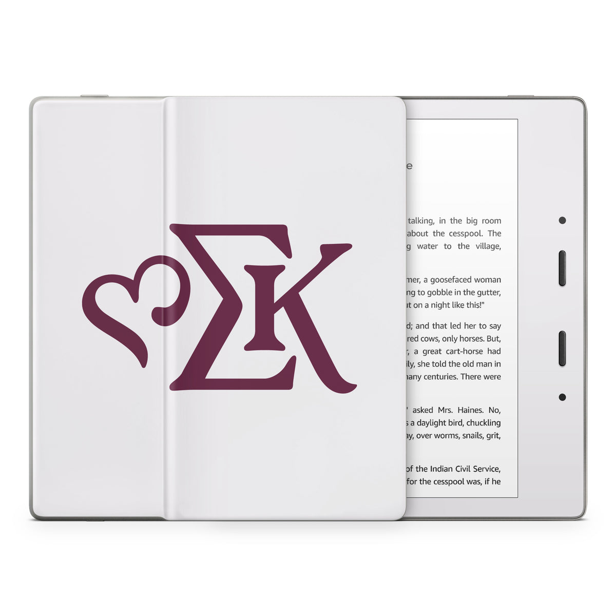 Sigma Kappa Greek Letters Mary Maroon on Dove Love - Amazon Kindle Skin