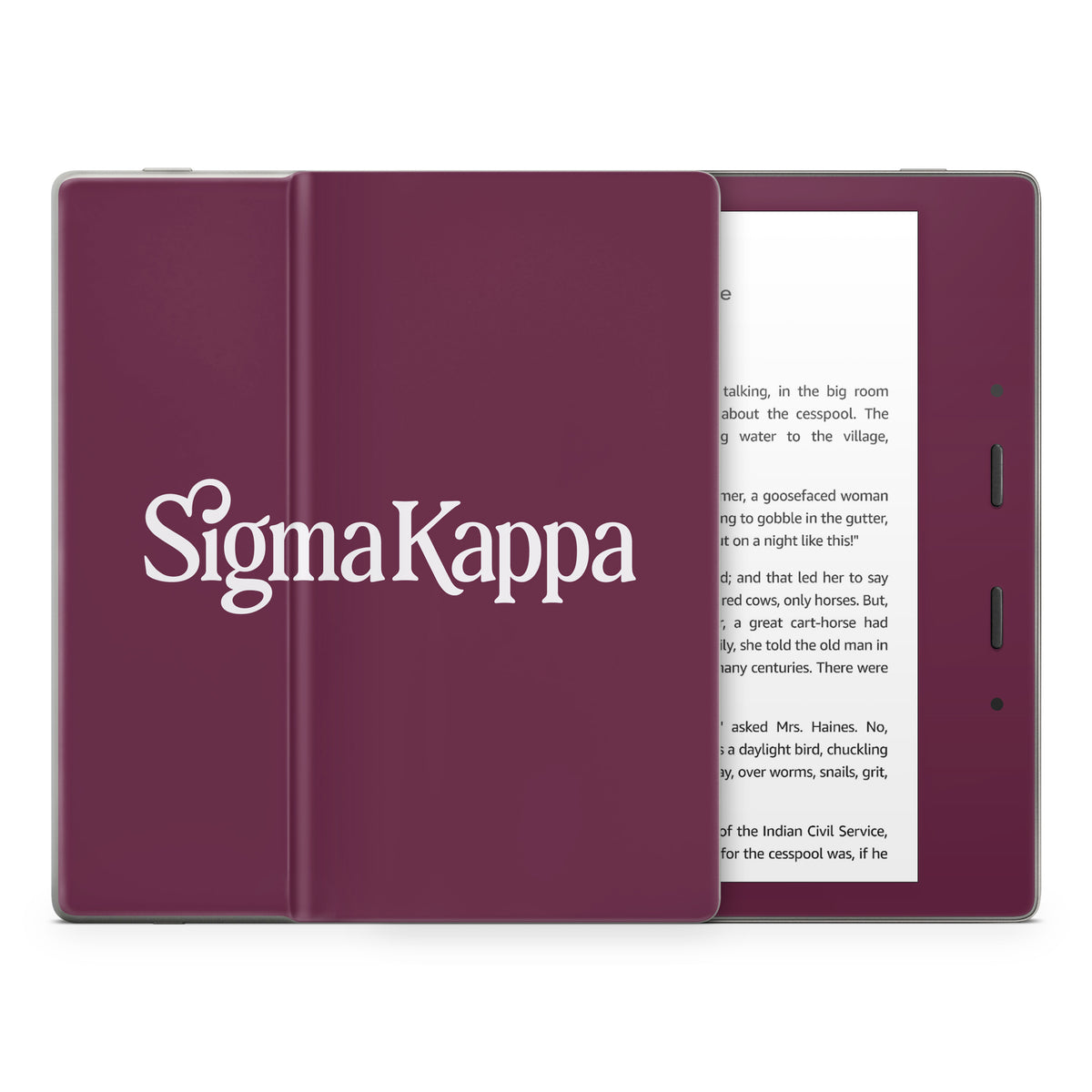 Sigma Kappa Primary Logo Dove Love on Mary Maroon - Amazon Kindle Skin