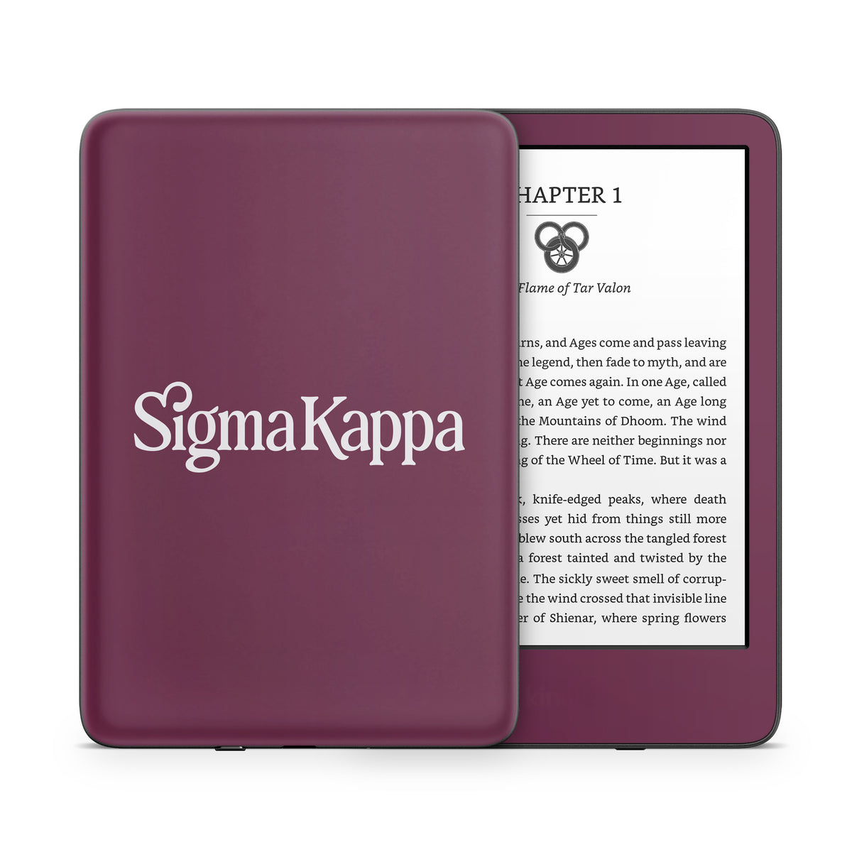 Sigma Kappa Primary Logo Dove Love on Mary Maroon - Amazon Kindle Skin
