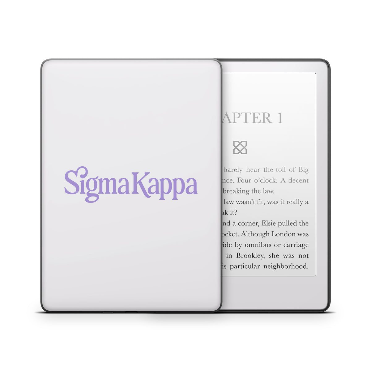 Sigma Kappa Primary Logo Legacy Lavender on Dove Love - Amazon Kindle Skin